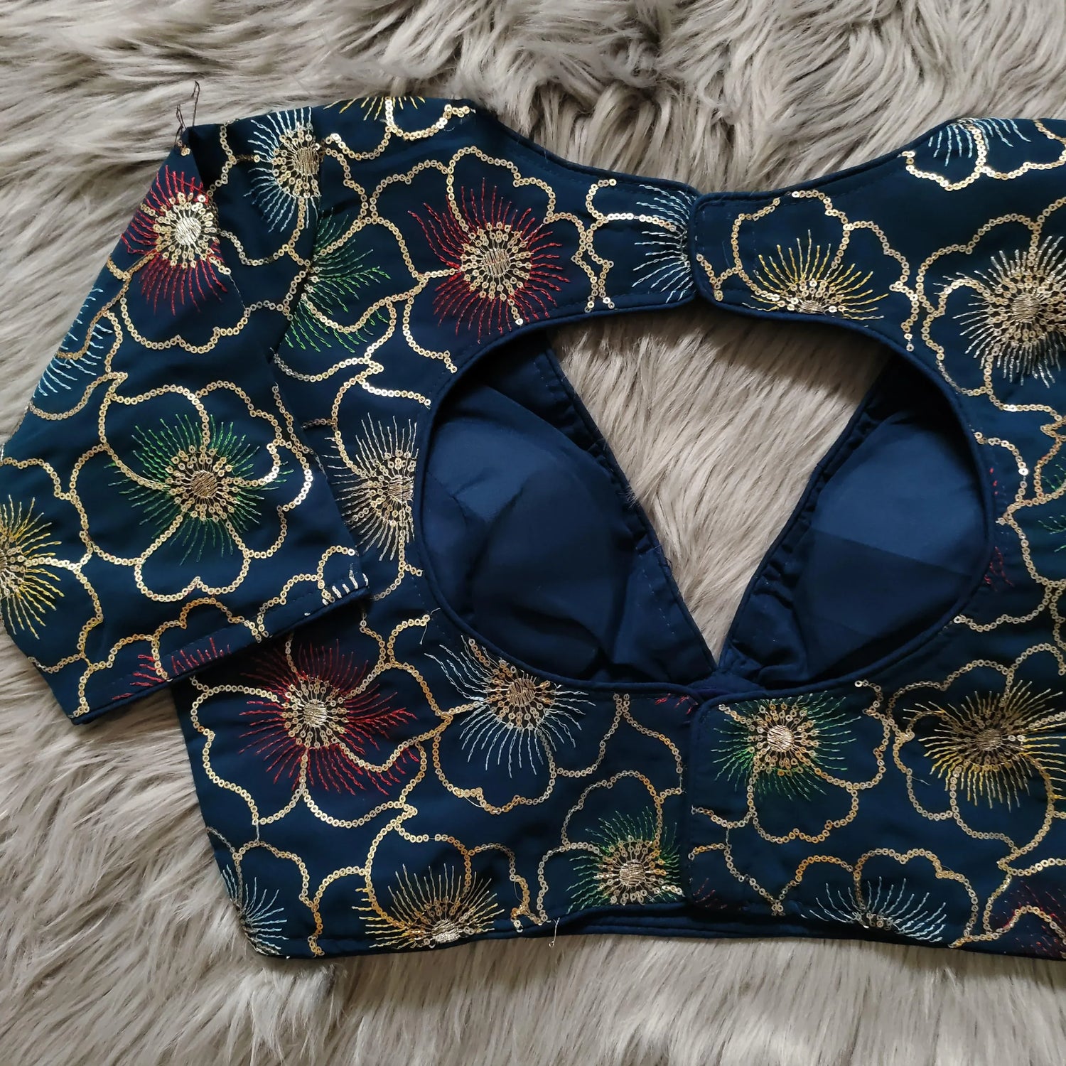 Beautiful wear Golden sequence Blouse