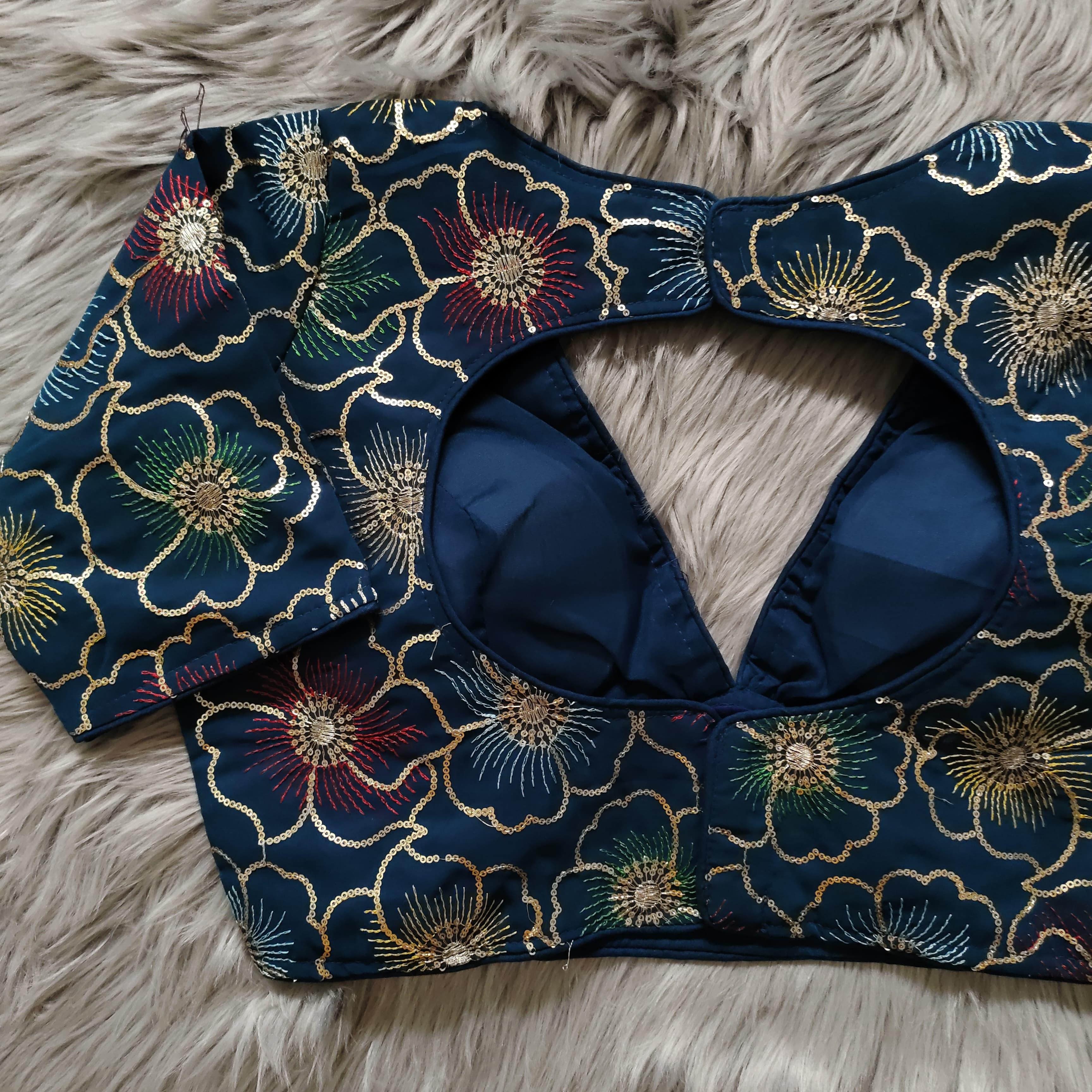 Beautiful wear Golden sequence Blouse