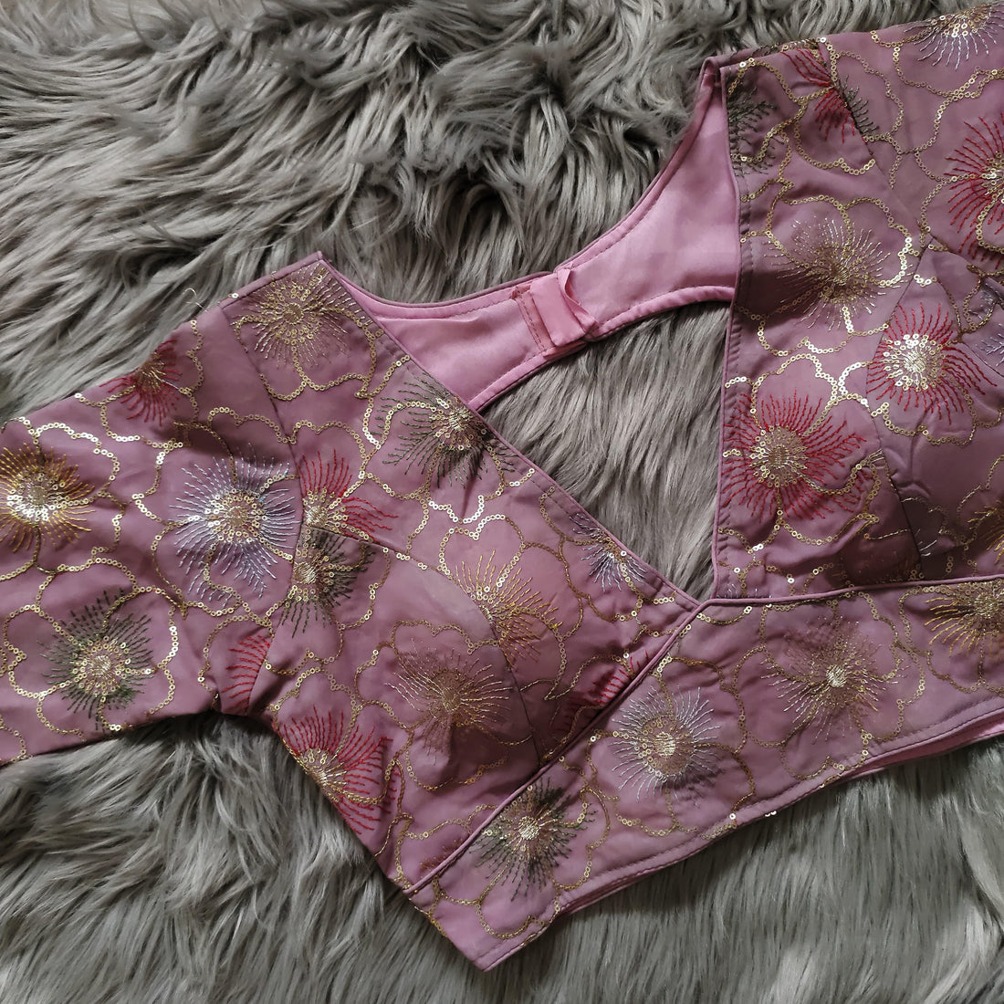 Beautiful wear Golden sequence Blouse