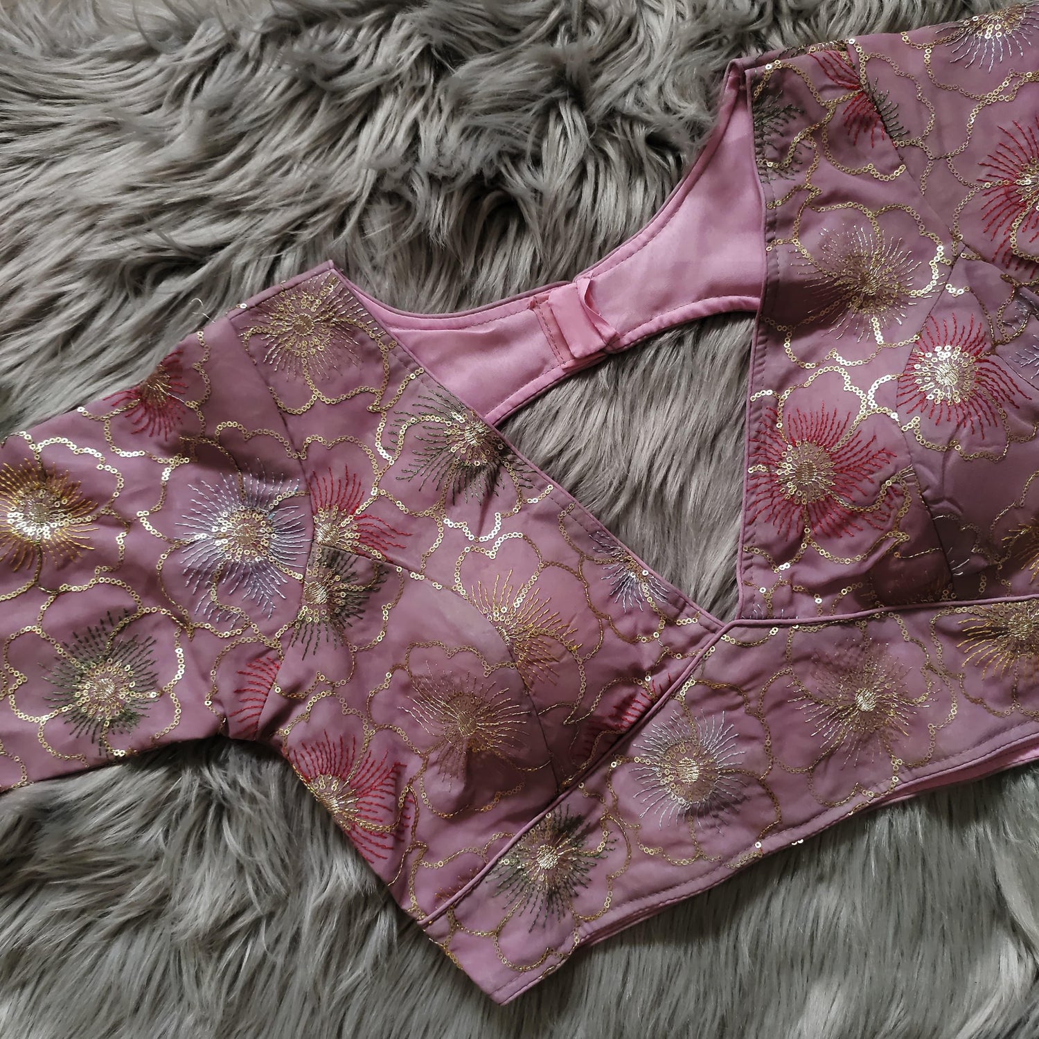 Beautiful wear Golden sequence Blouse