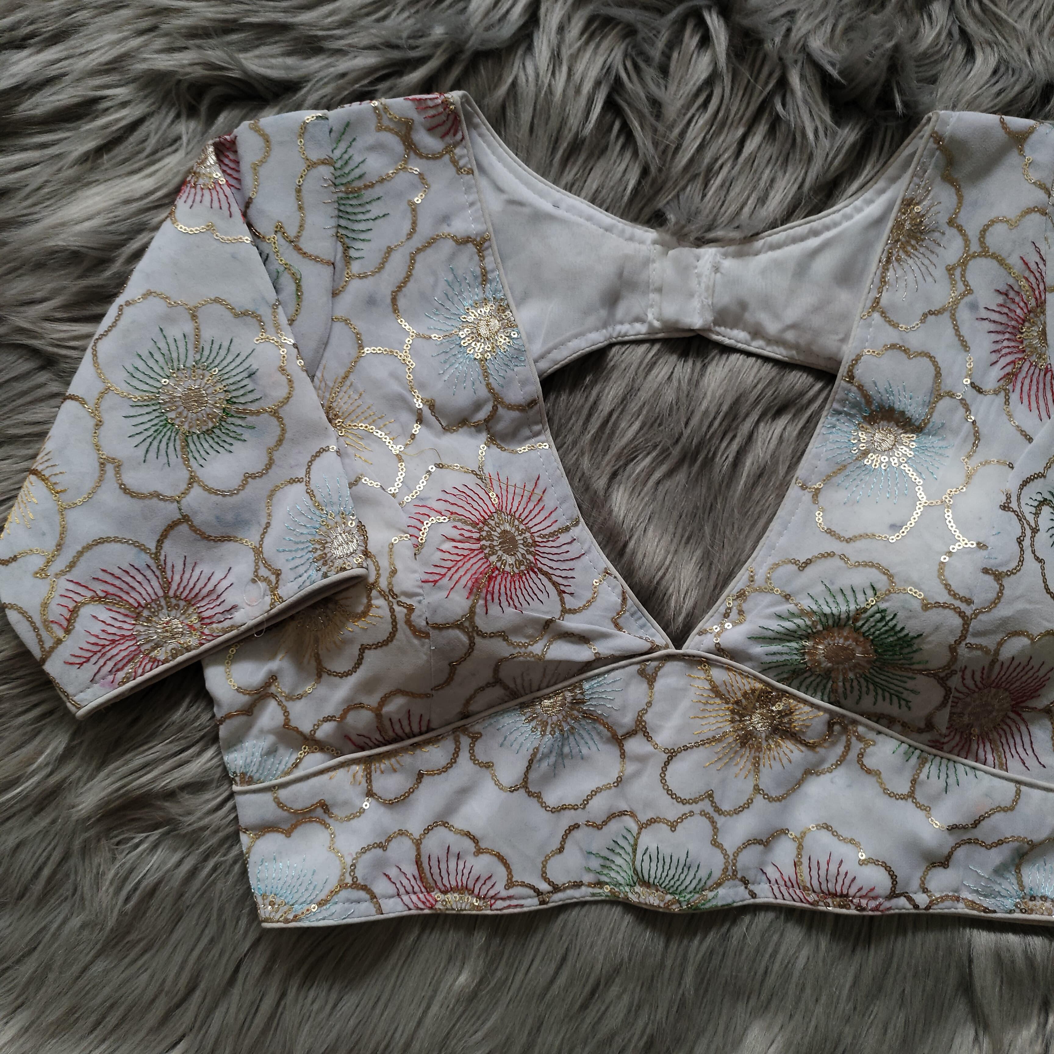 Beautiful wear Golden sequence Blouse