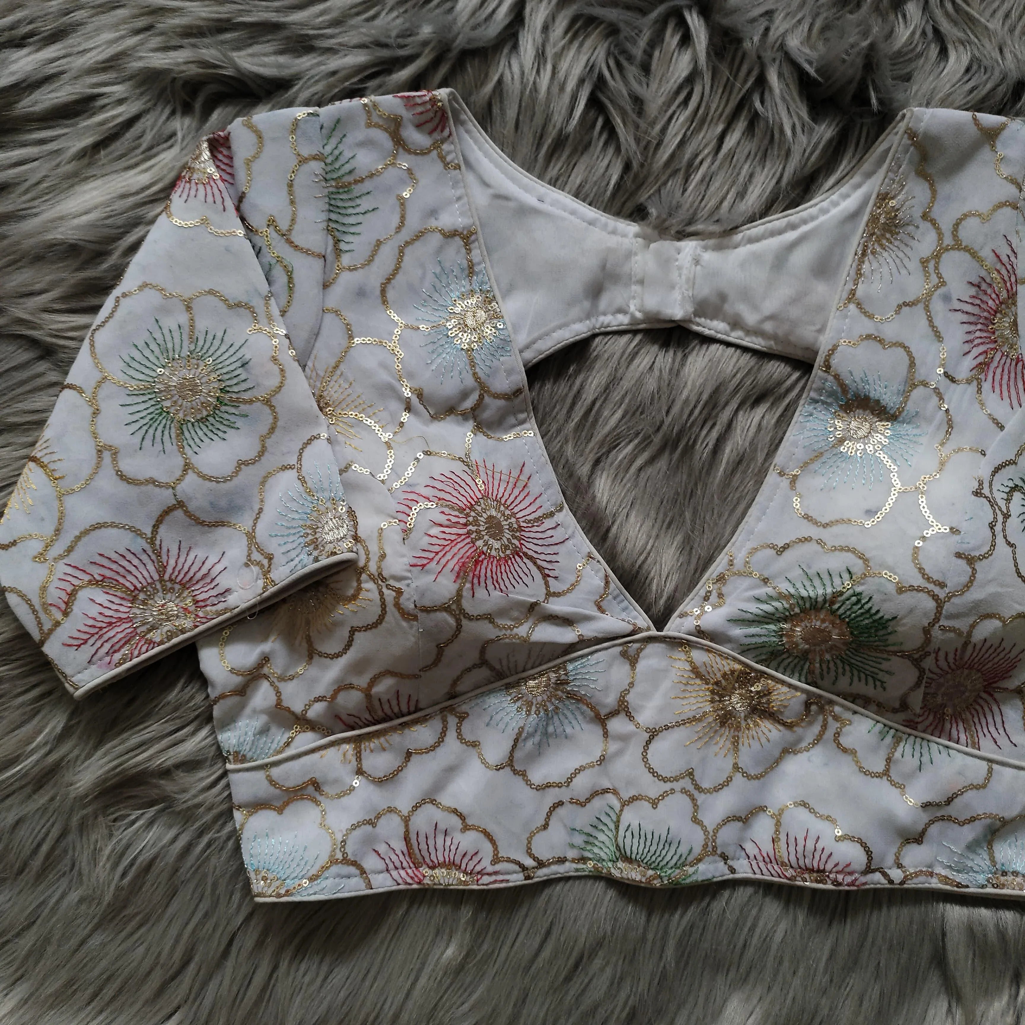 Beautiful wear Golden sequence Blouse