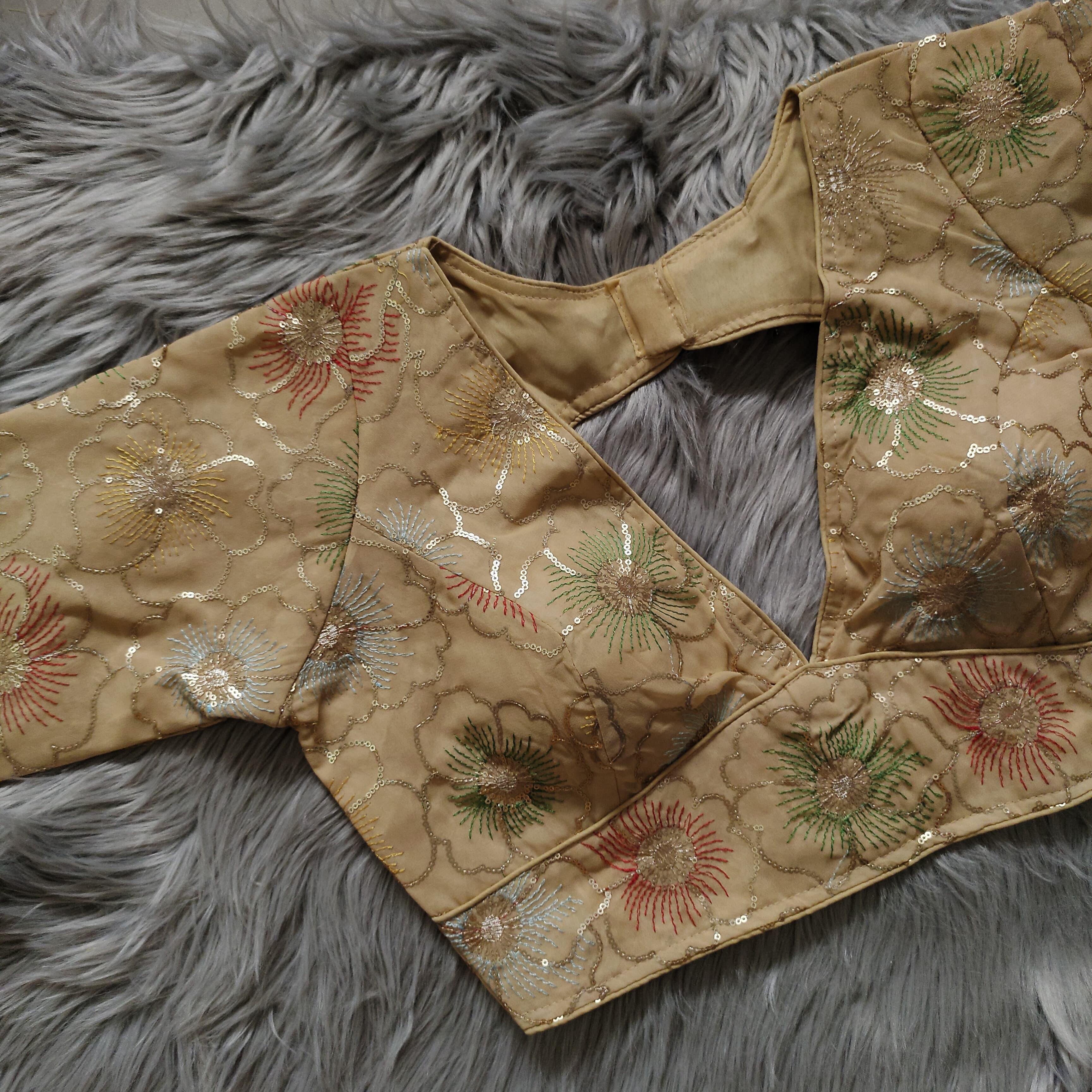 Beautiful wear Golden sequence Blouse