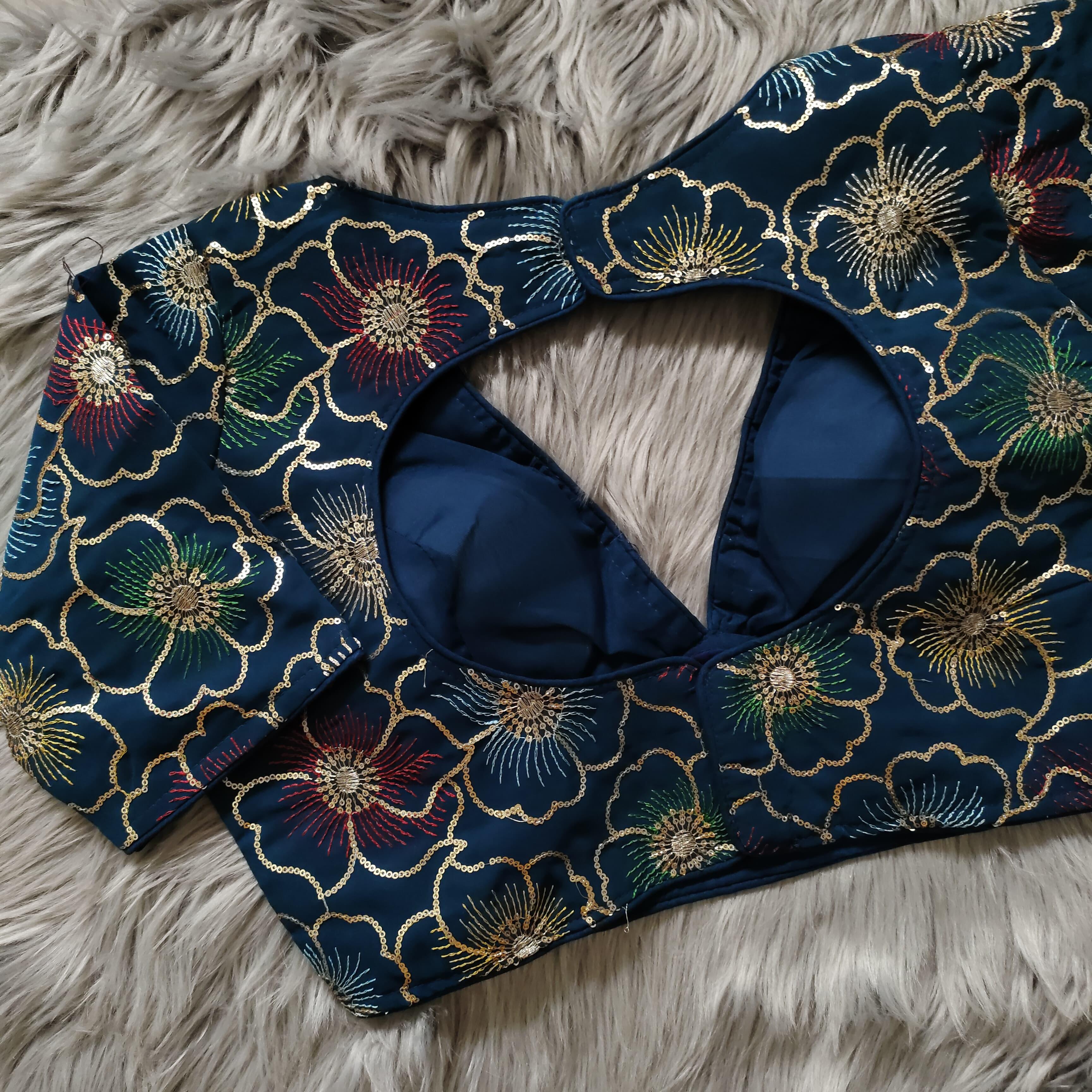 Beautiful wear Golden sequence Blouse