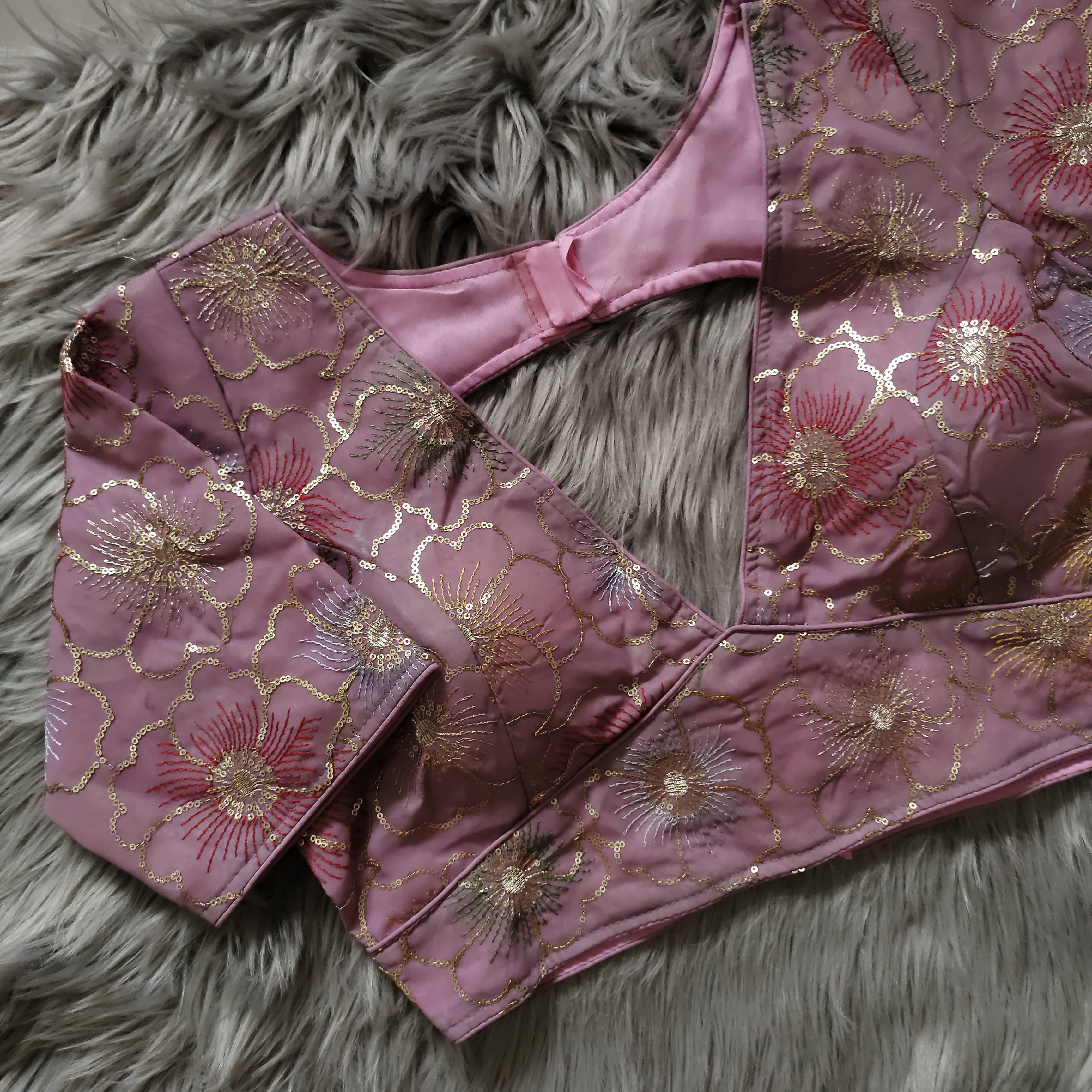 Beautiful wear Golden sequence Blouse