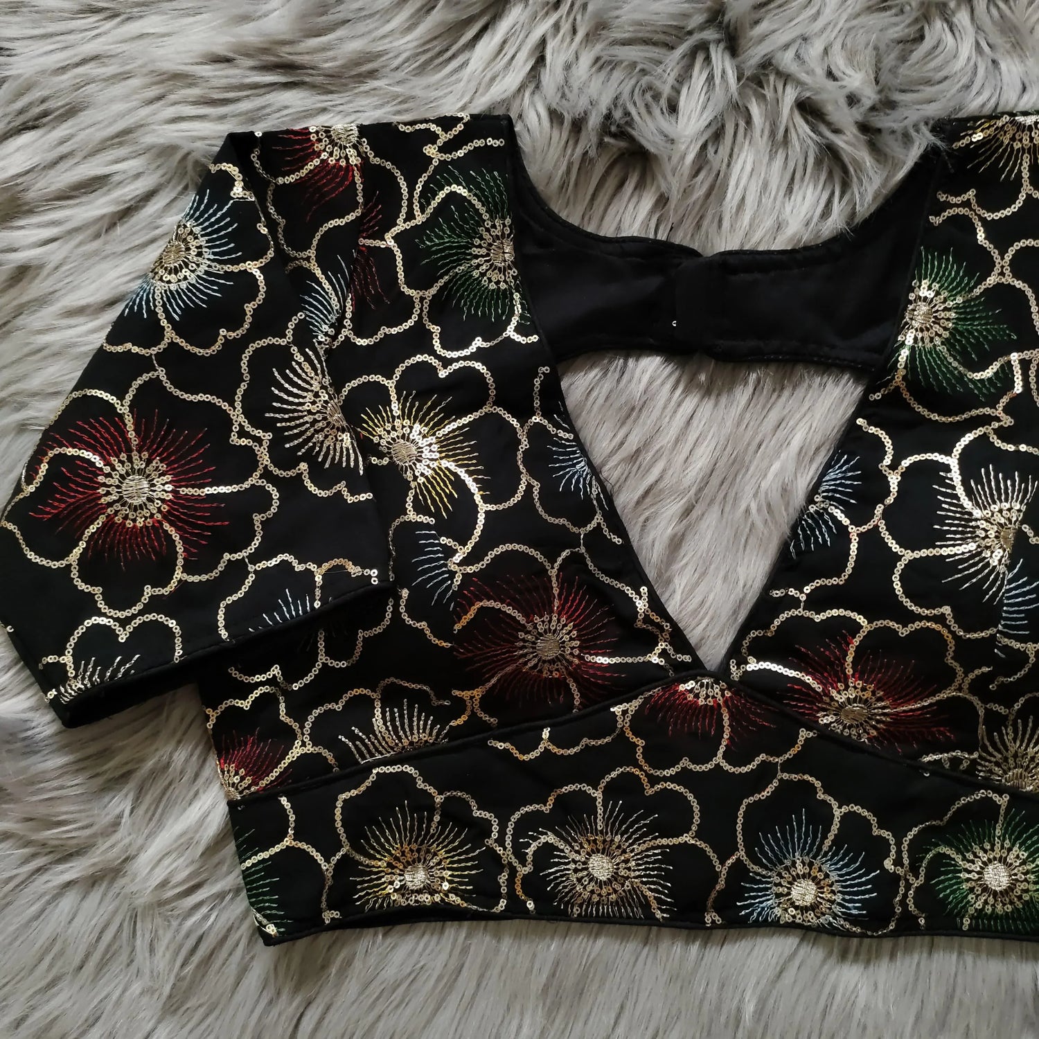 Beautiful wear Golden sequence Blouse