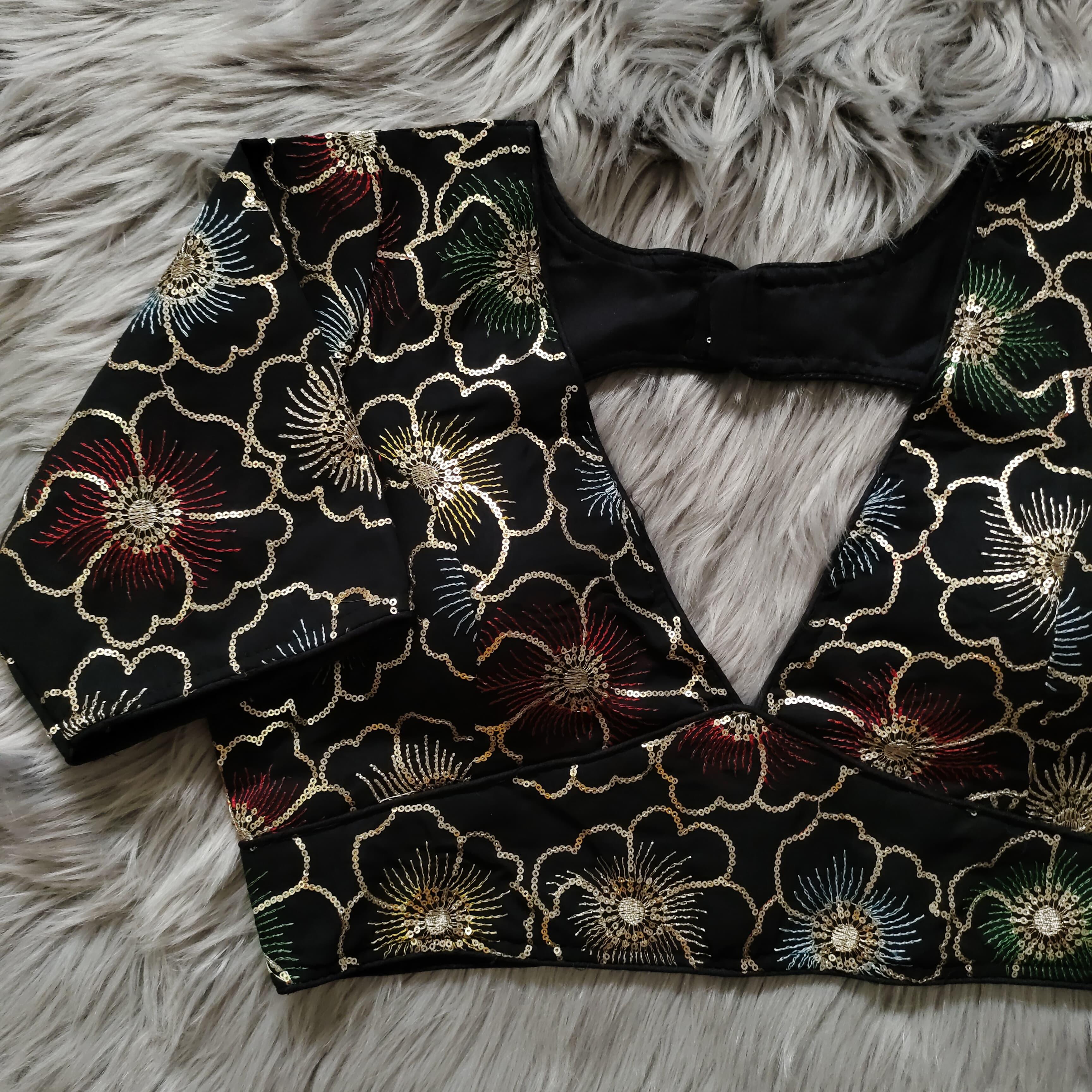 Beautiful wear Golden sequence Blouse