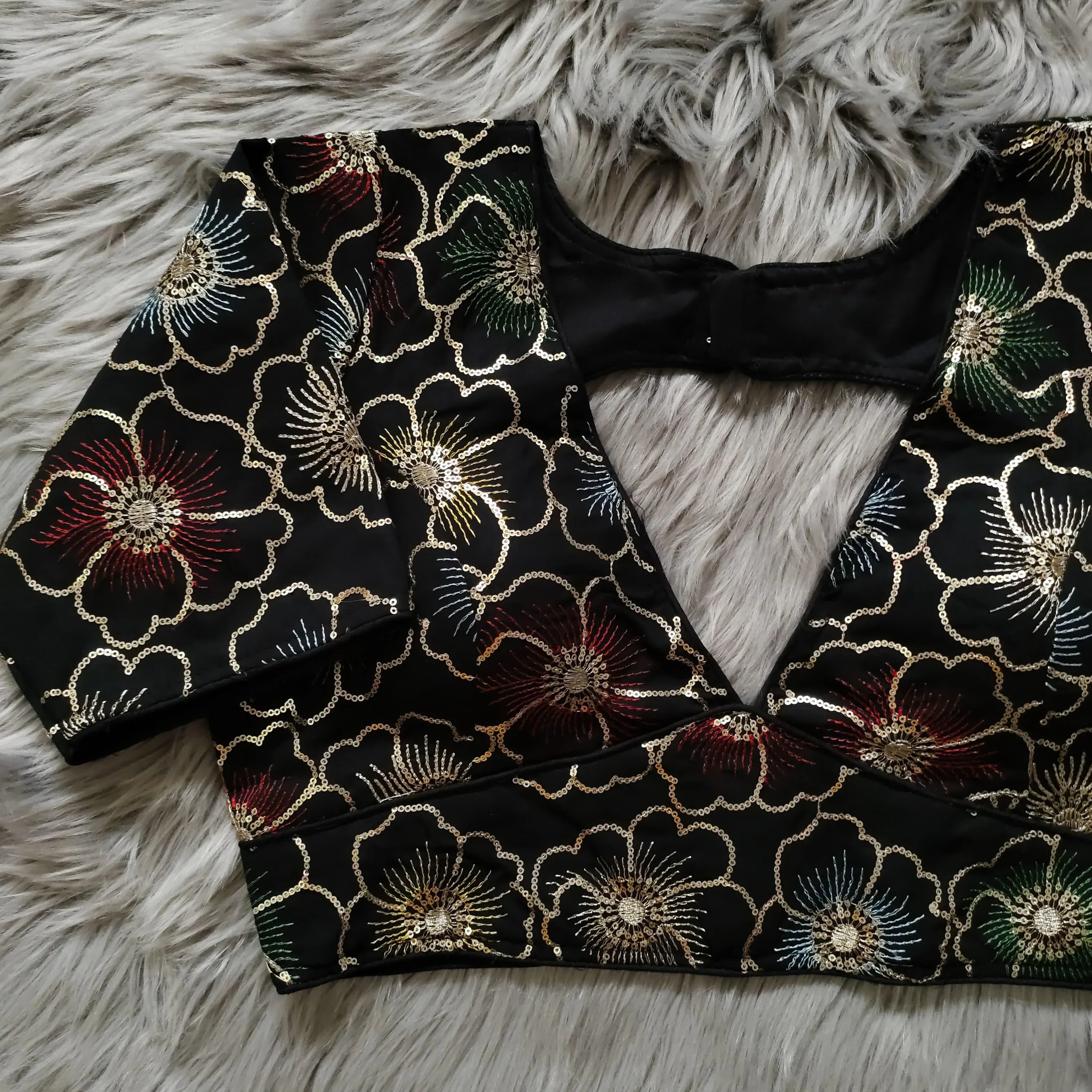 Beautiful wear Golden sequence Blouse