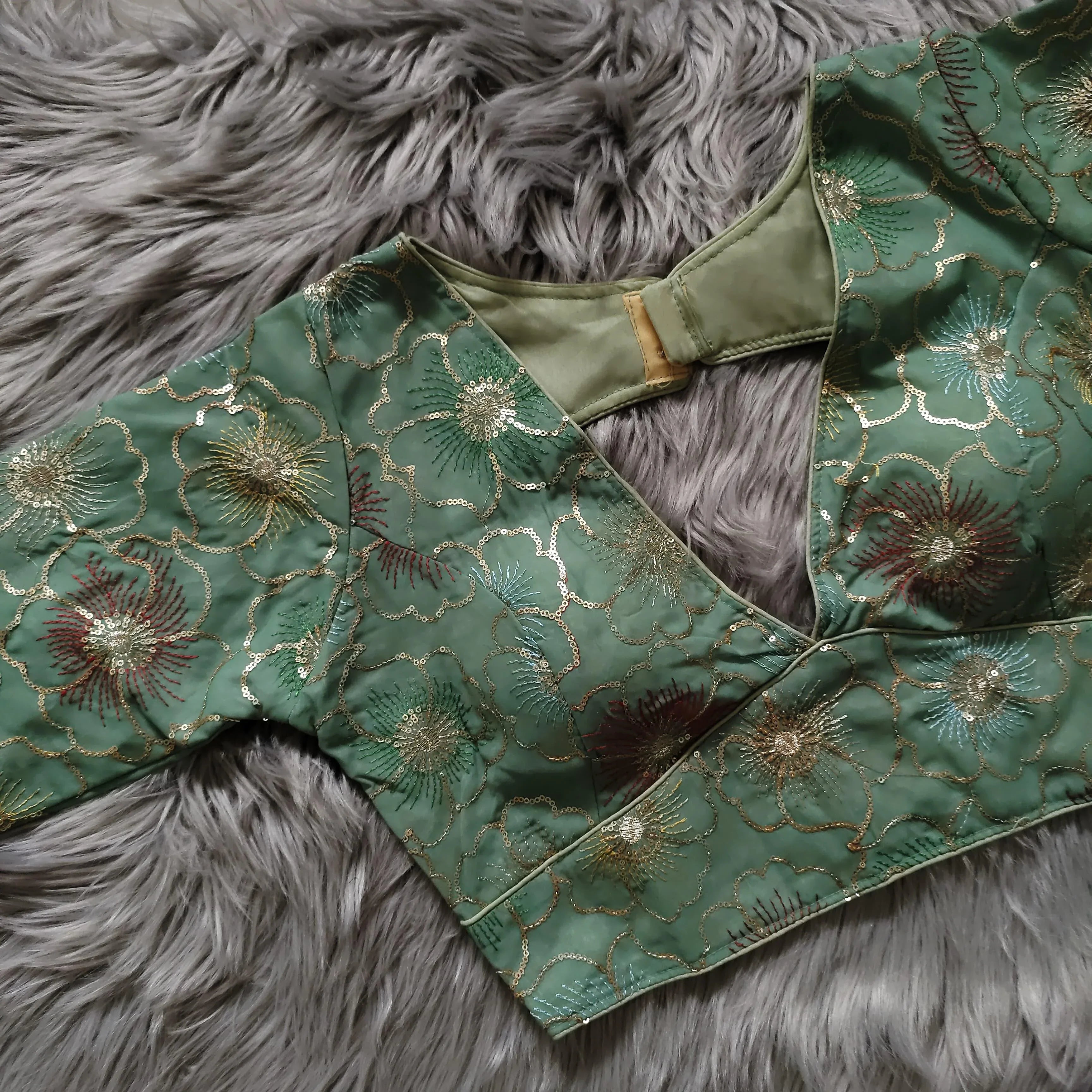 Beautiful wear Golden sequence Blouse