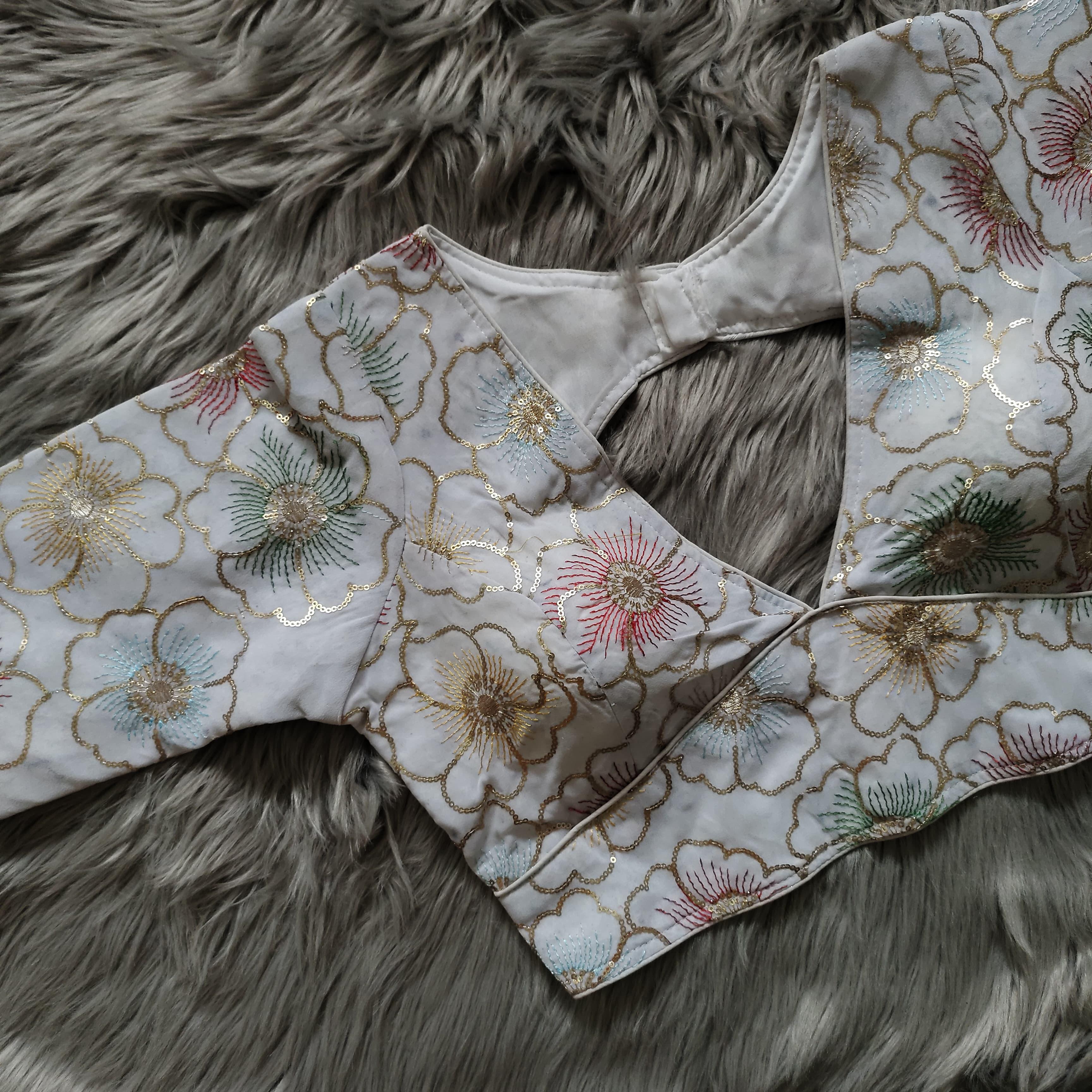 Beautiful wear Golden sequence Blouse