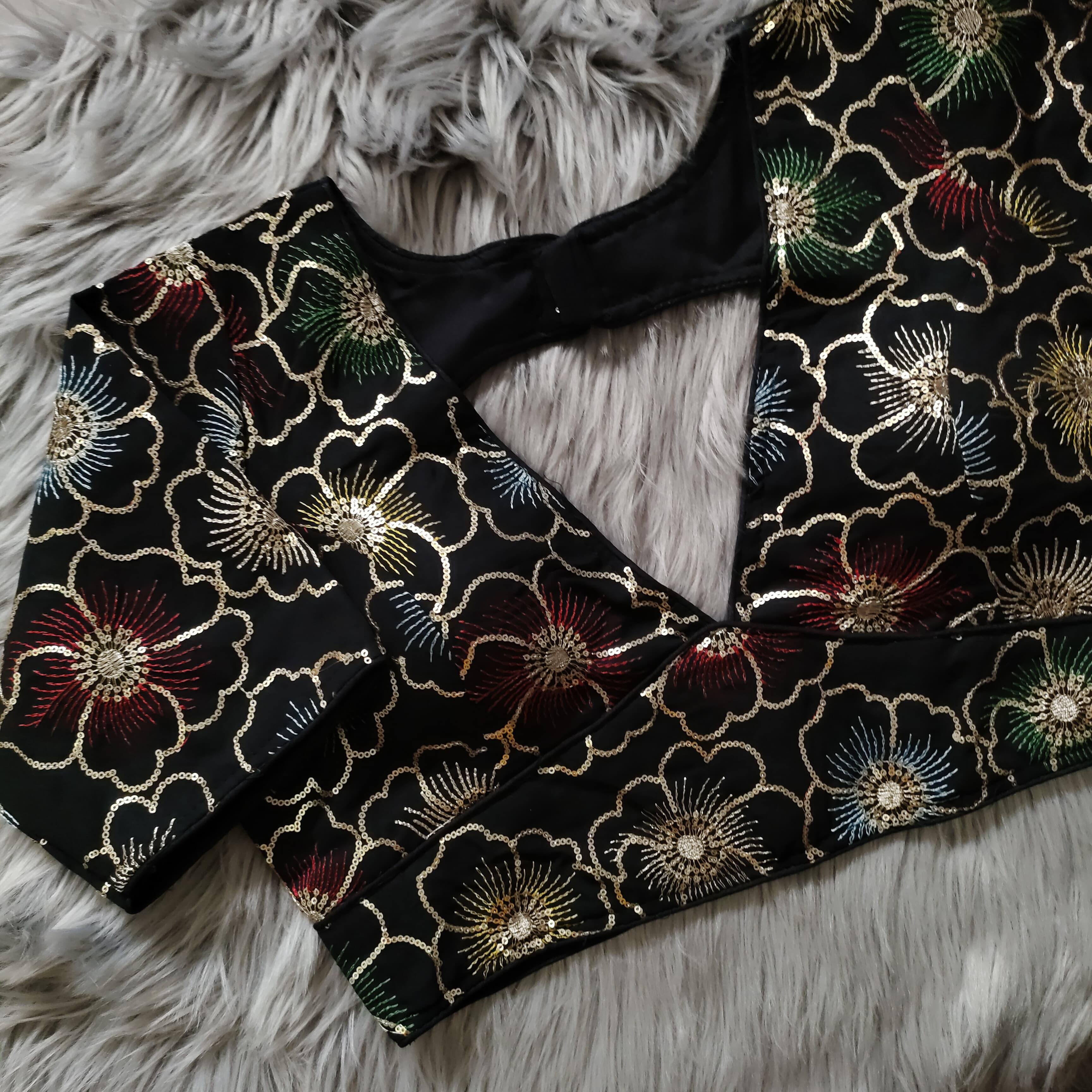 Beautiful wear Golden sequence Blouse