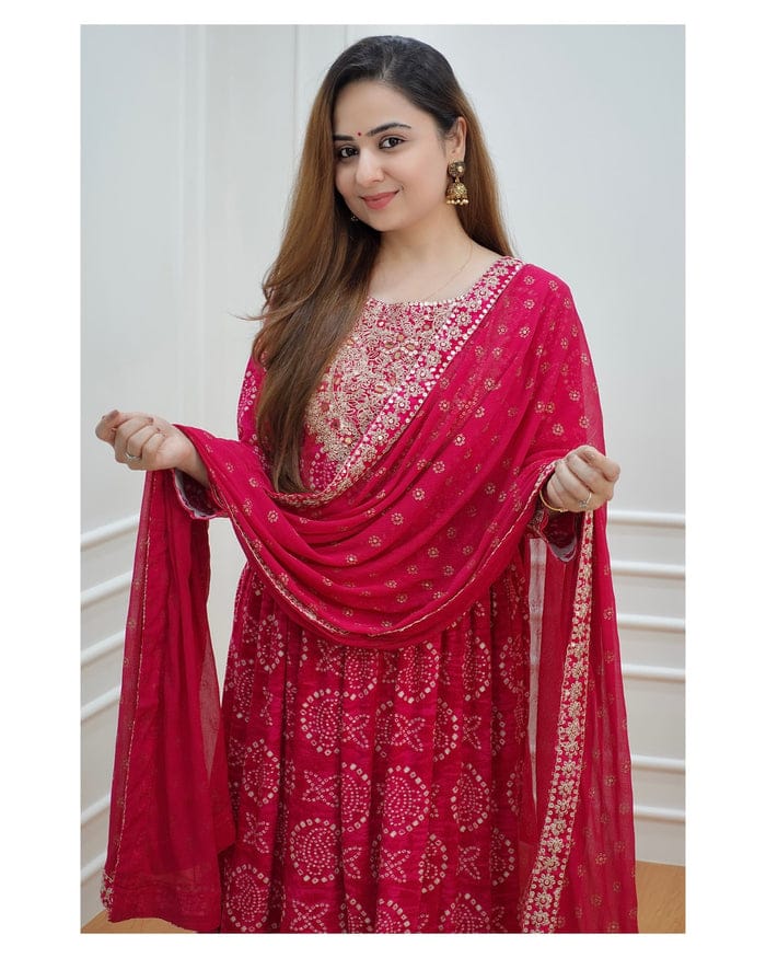 Beautiful Designer Sharara Set with Short Anarkali Top