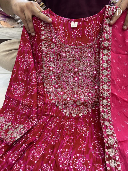 Beautiful Designer Sharara Set with Short Anarkali Top