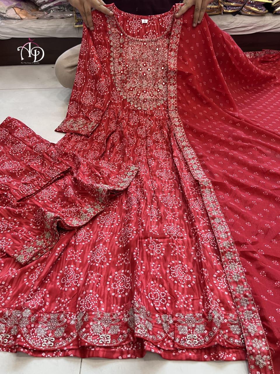 Beautiful Designer Sharara Set with Short Anarkali Top