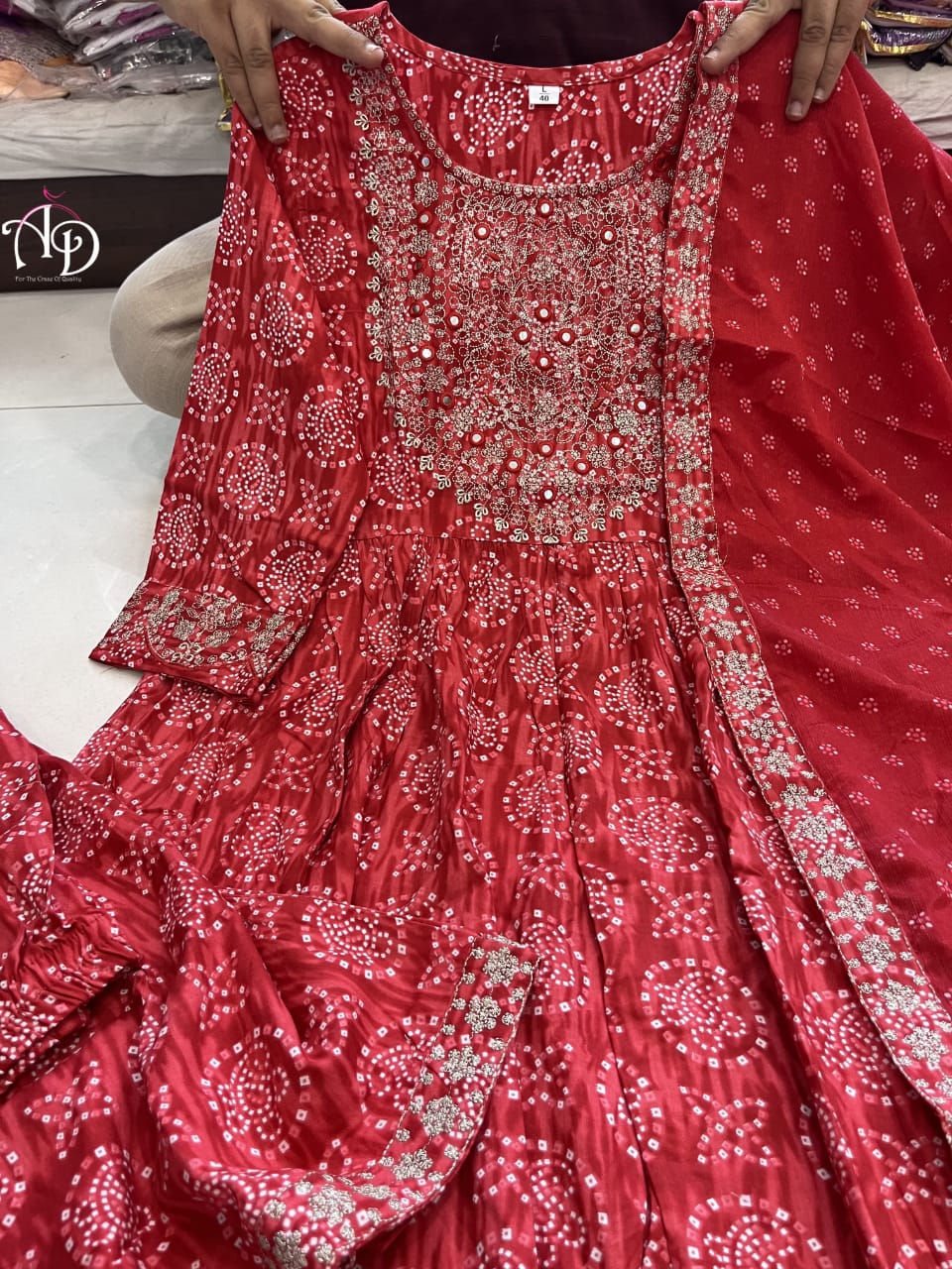 Beautiful Designer Sharara Set with Short Anarkali Top