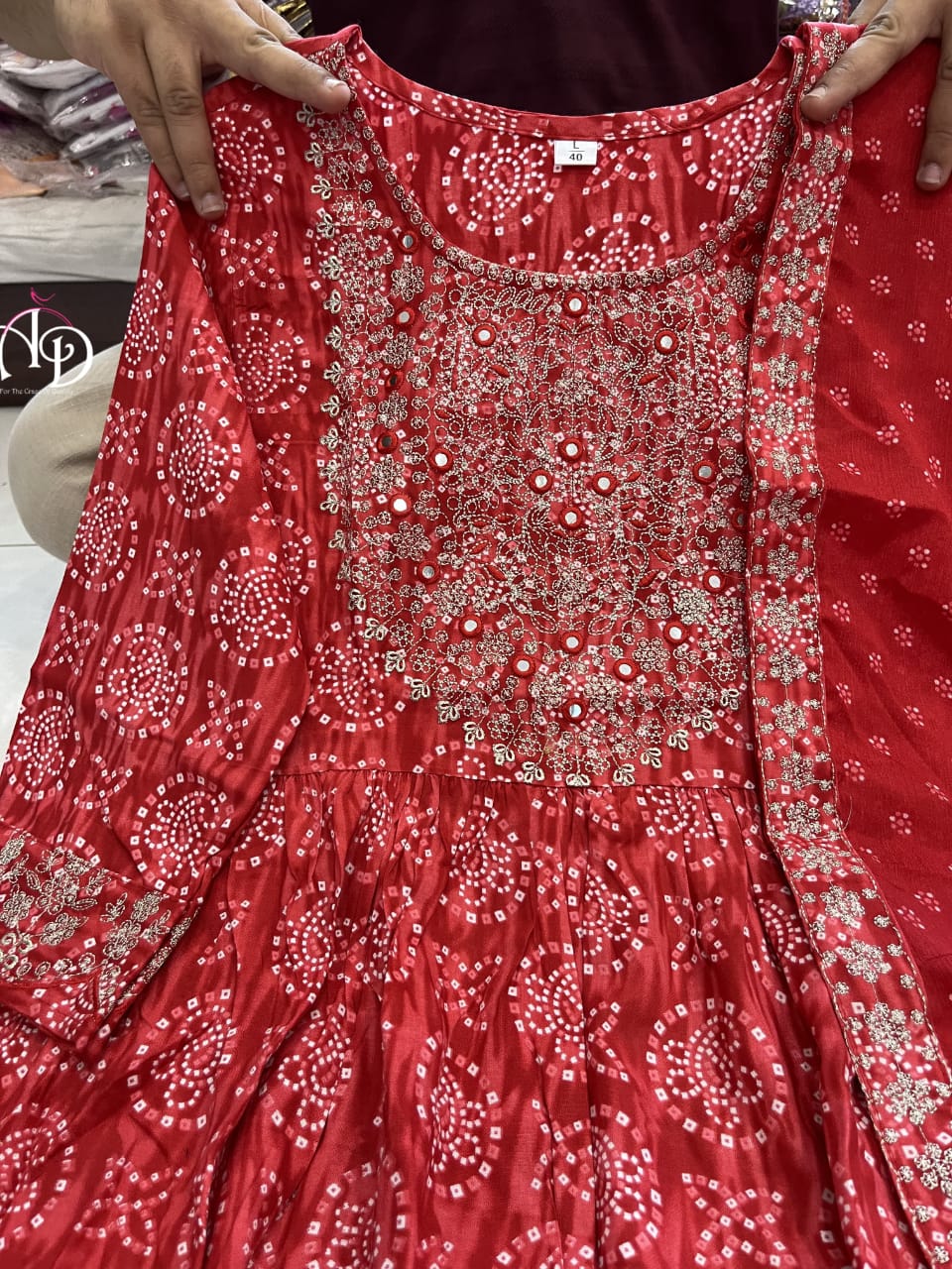 Beautiful Designer Sharara Set with Short Anarkali Top