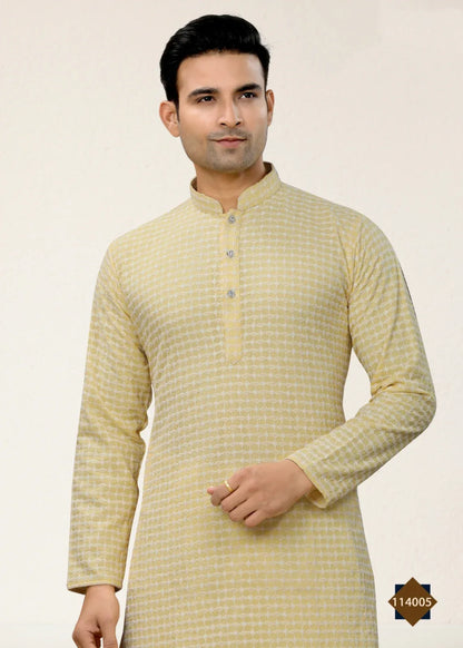 Festival Season New  Lakhnowi Work Kurta Pajama