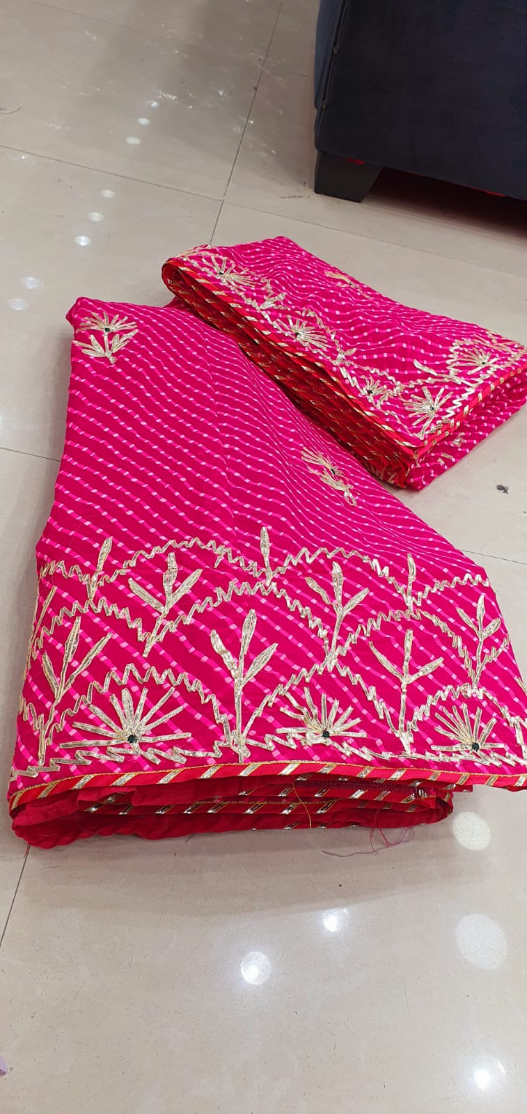 Rajsthani Traditional Pure Semi Chinon Silk Lehenga Choli