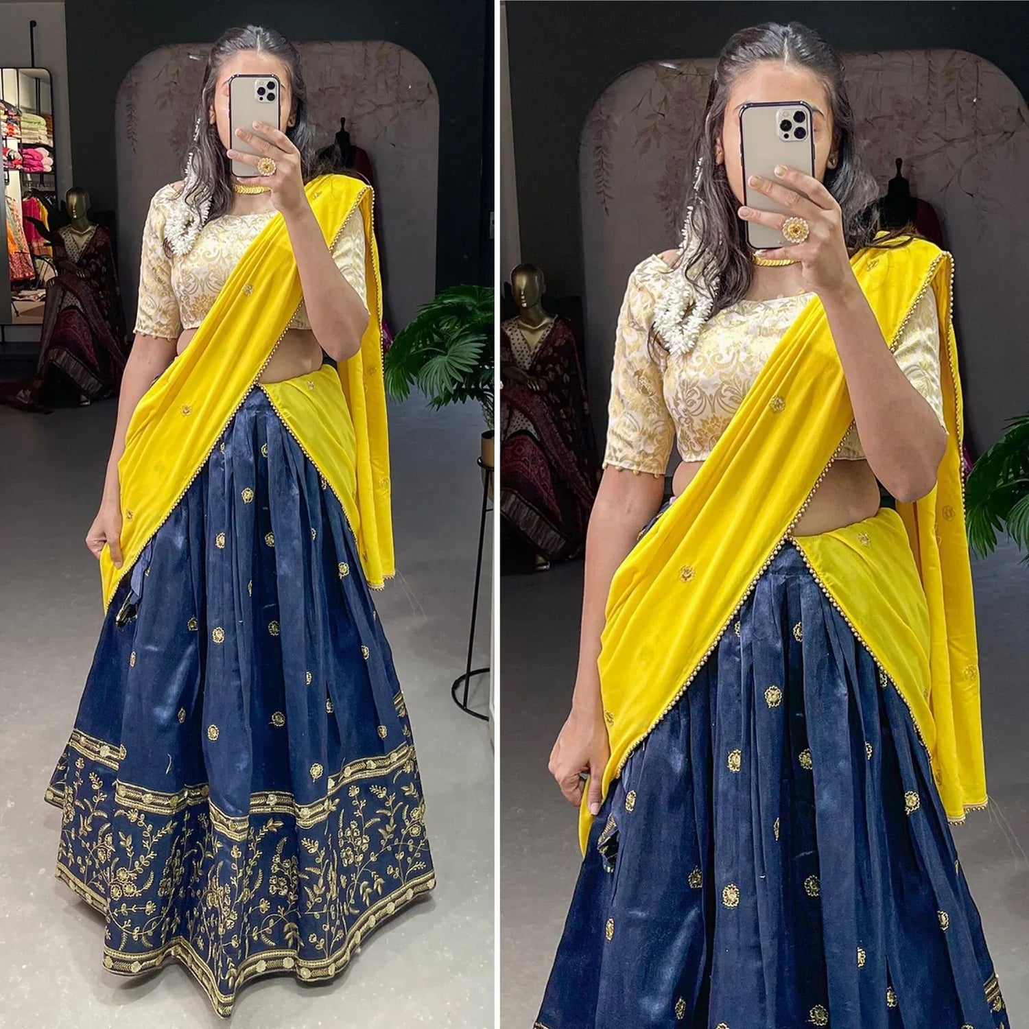 Beautiful Designer Bangalore Lehenga Choli Dno 1504