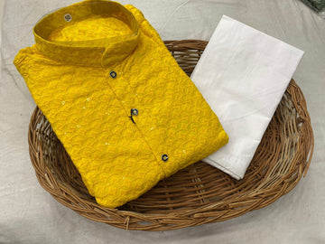 Men's Traditional Havy Reyon Sequence kurta Pyjama