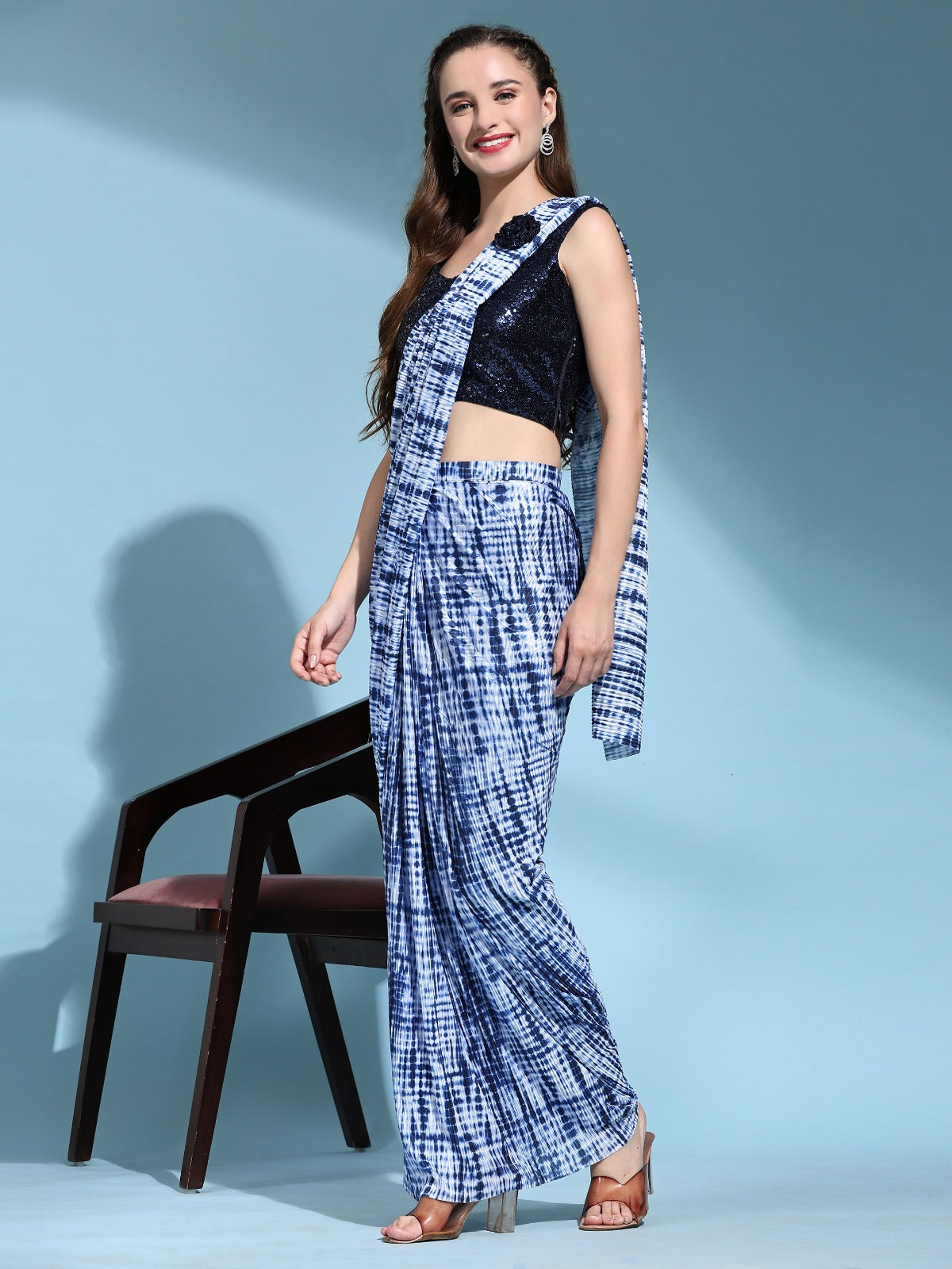 Party Wear Designer Important Ready to Wear Saree 101107