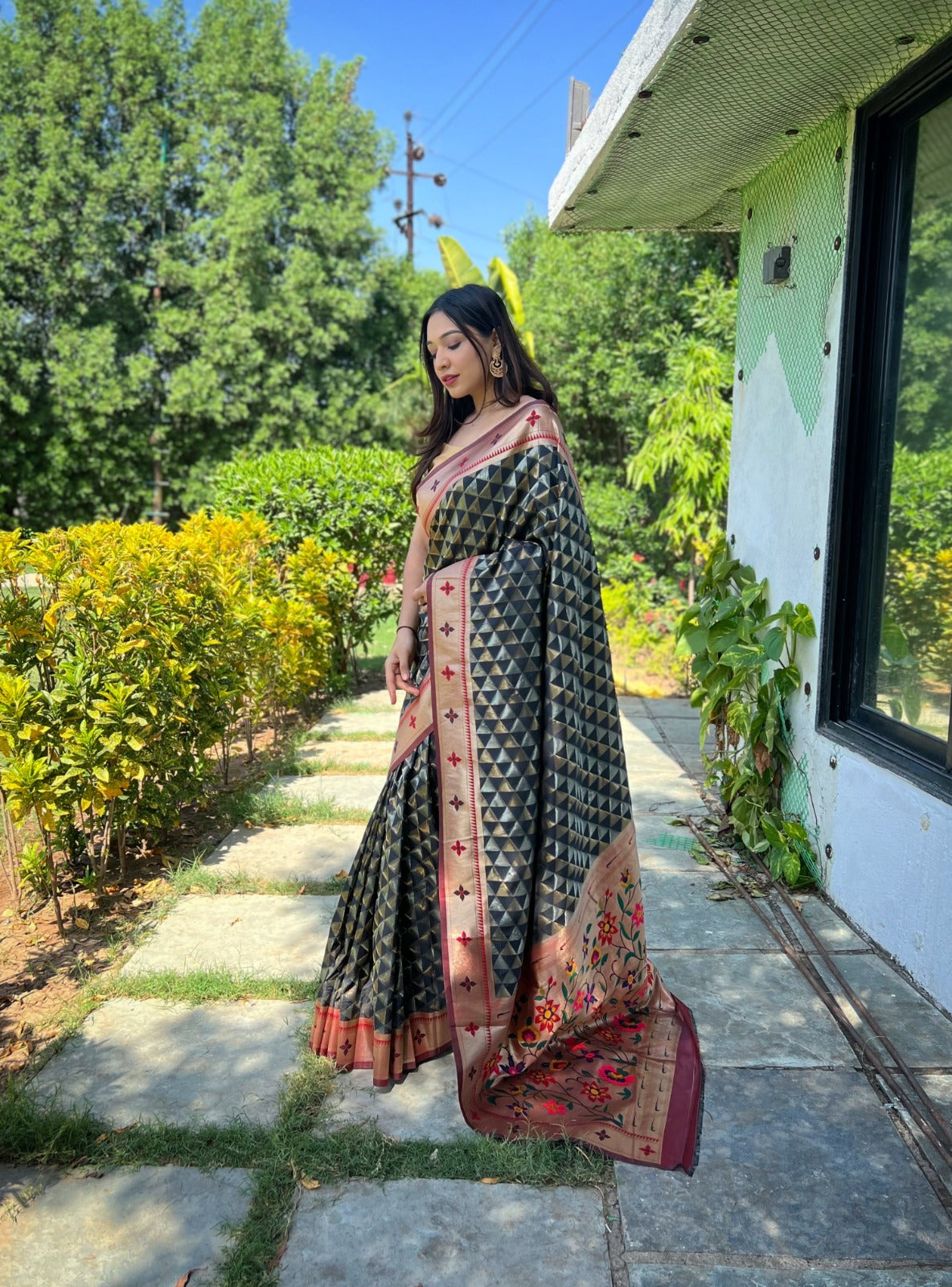 Pure soft Designer Paithani Silk Saree