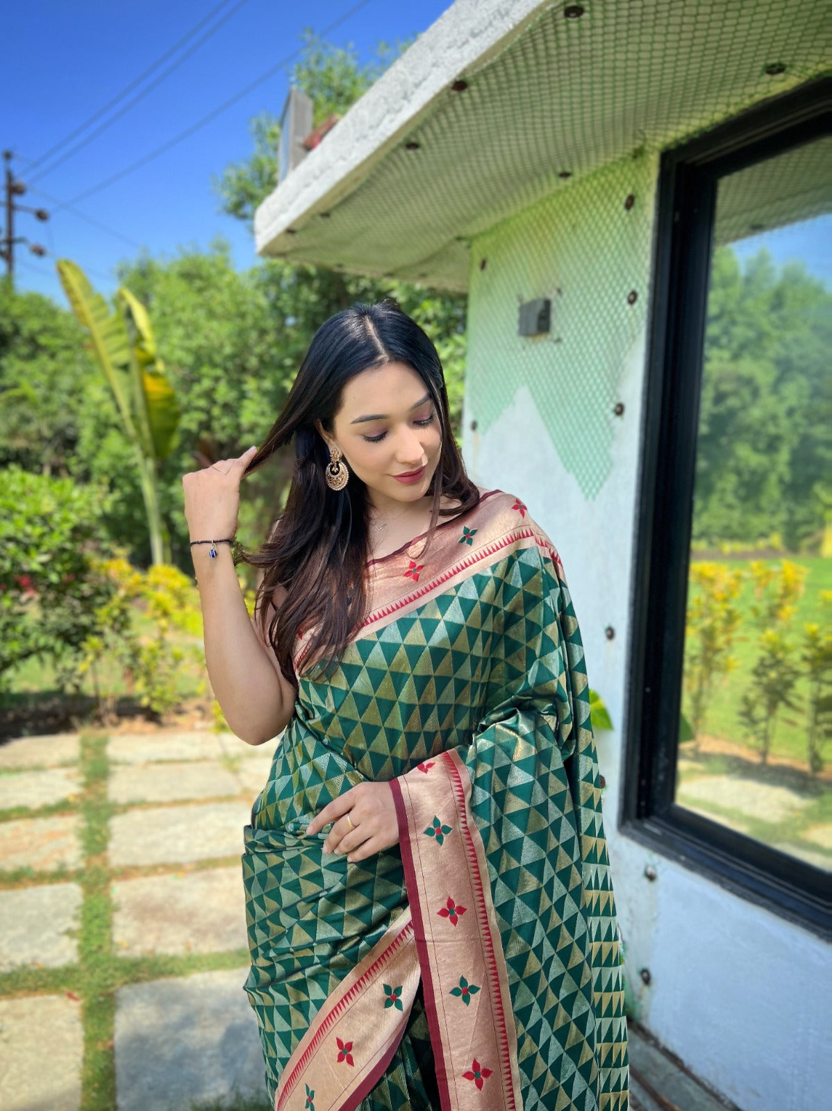 Pure soft Designer Paithani Silk Saree