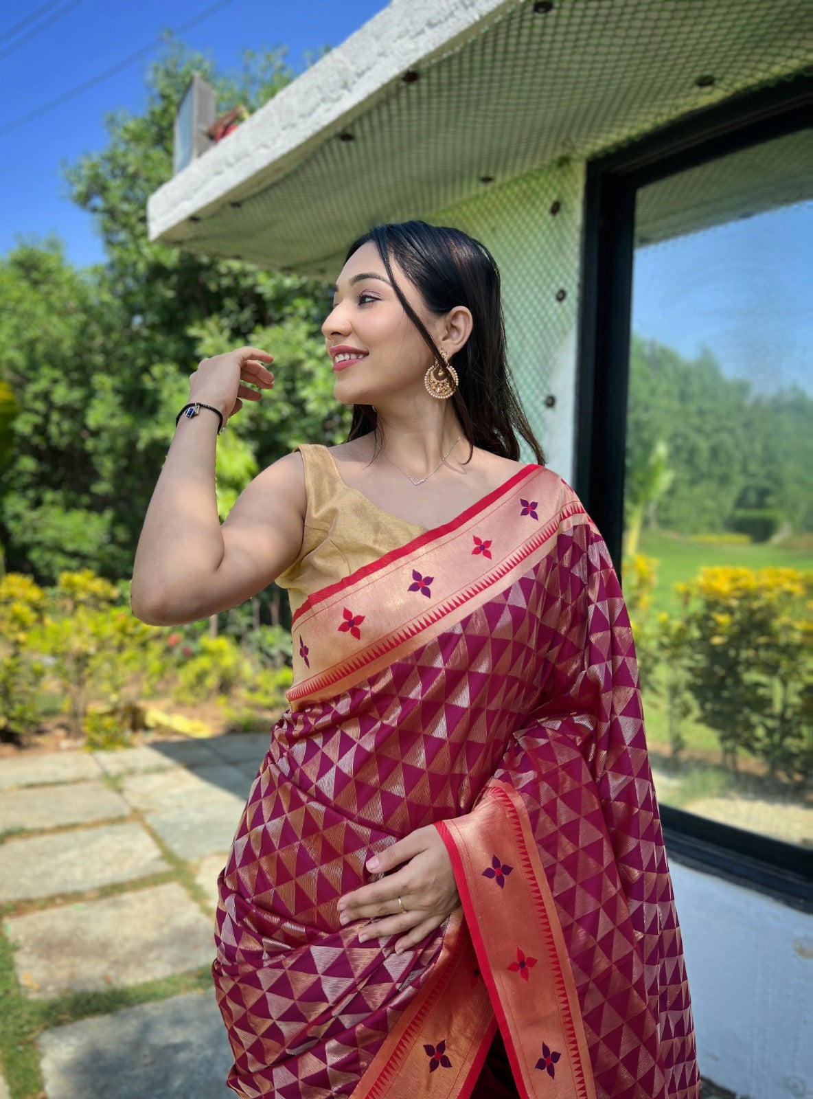 Pure soft Designer Paithani Silk Saree