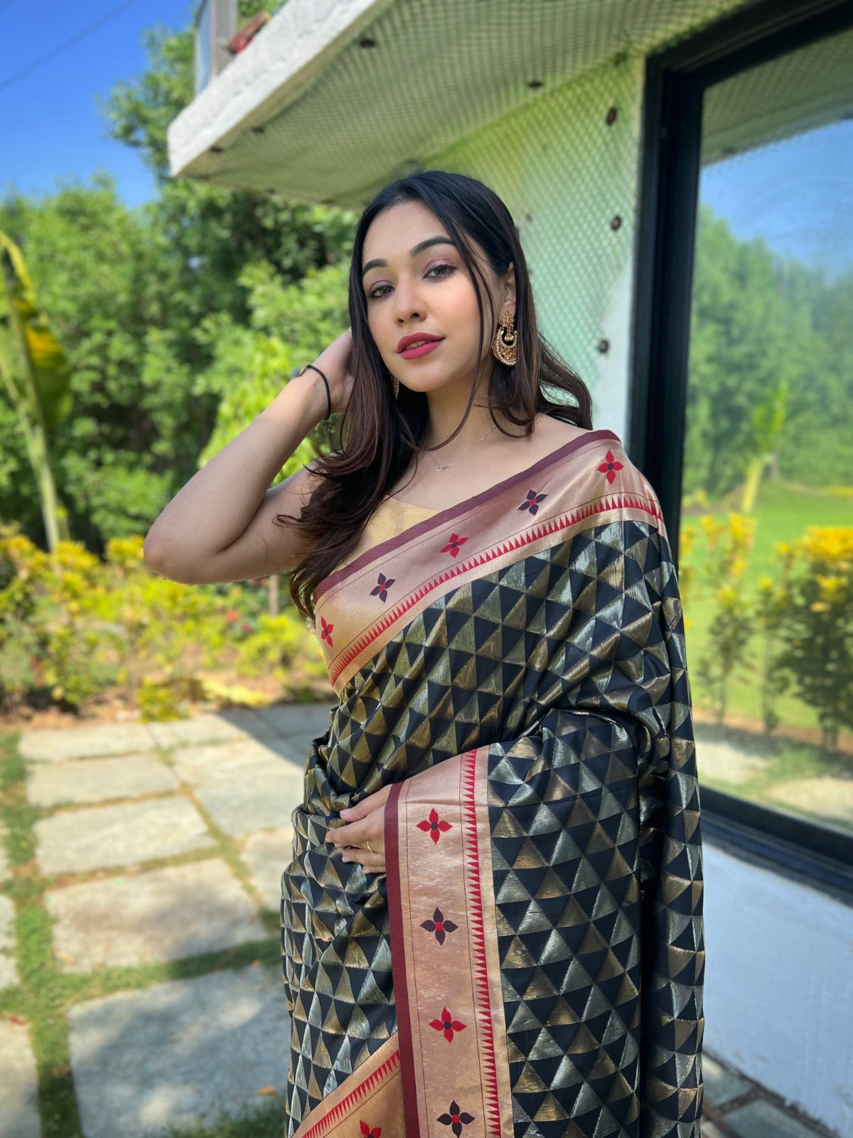 Pure soft Designer Paithani Silk Saree