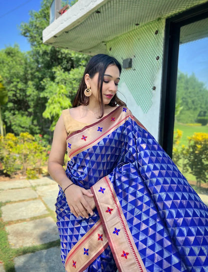 Pure soft Designer Paithani Silk Saree