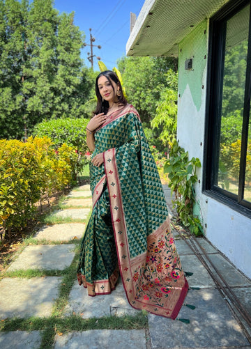 Pure soft Designer Paithani Silk Saree