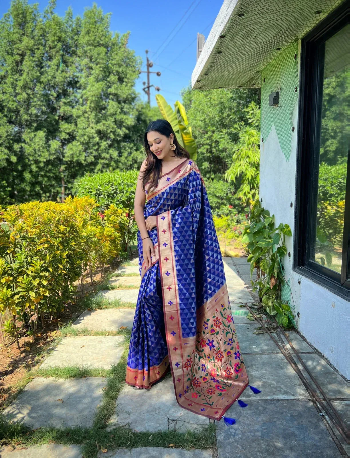 Pure soft Designer Paithani Silk Saree