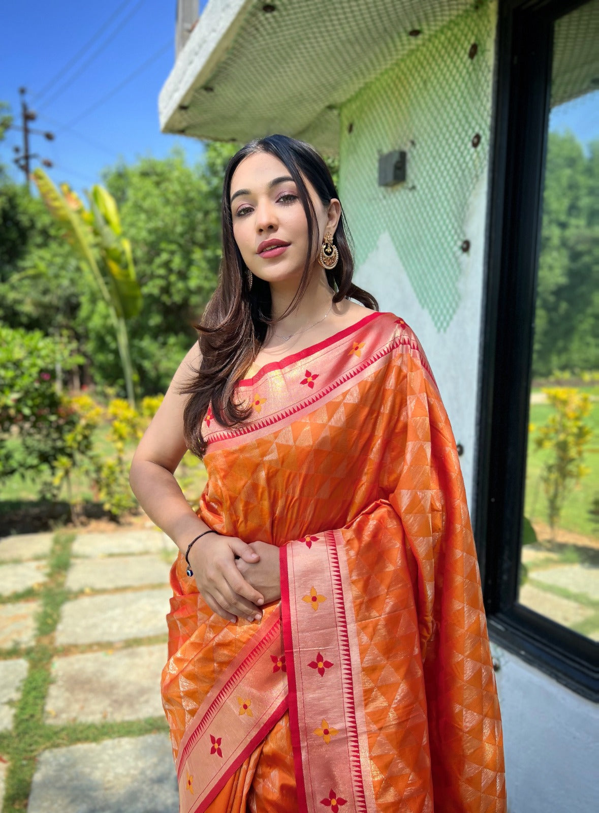 Pure soft Designer Paithani Silk Saree