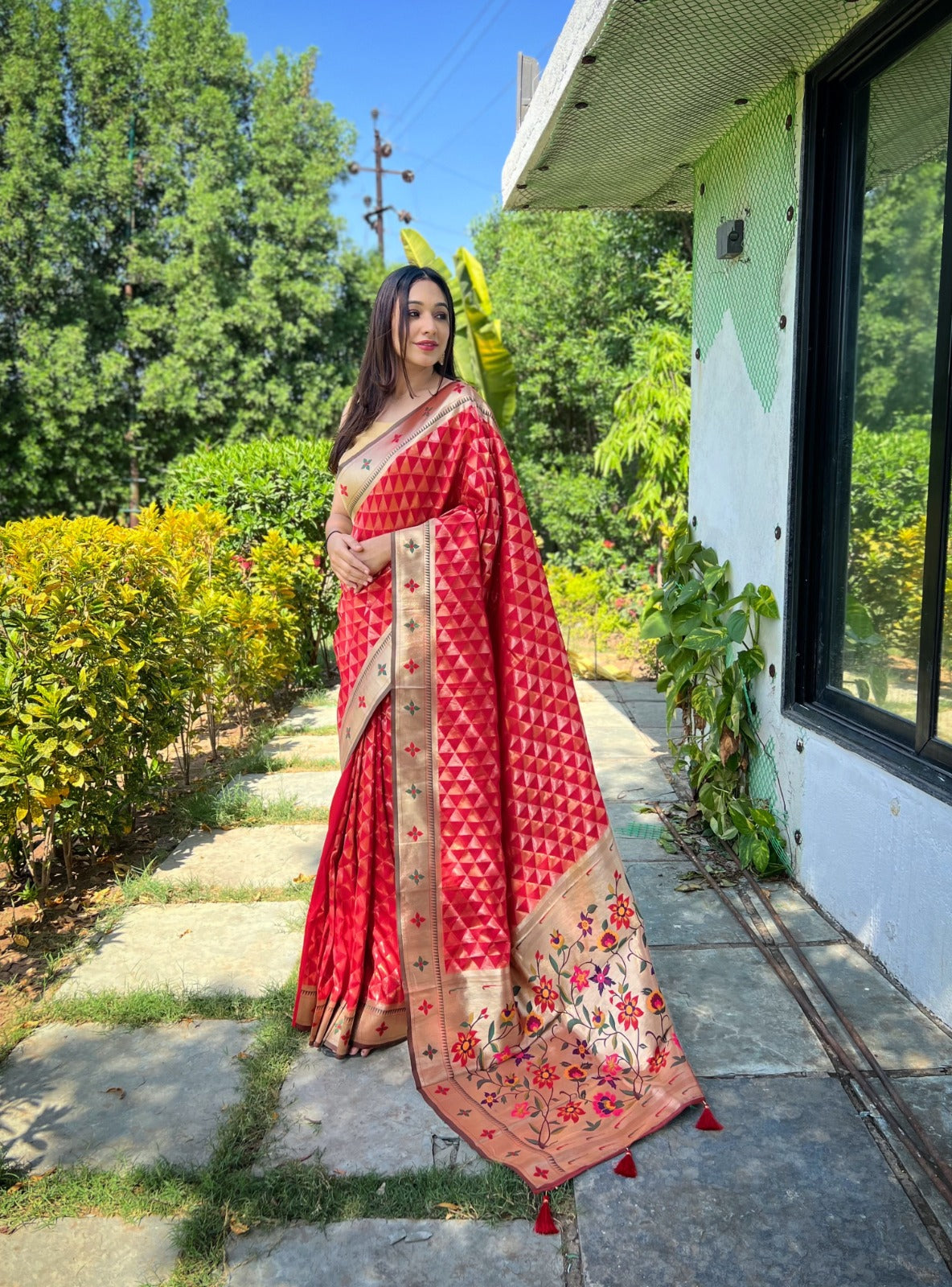 Pure soft Designer Paithani Silk Saree