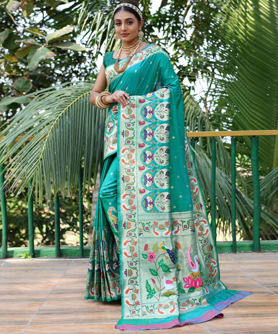 Pure Soft Designer Beautiful Gitanjali Paithani Silk Saree