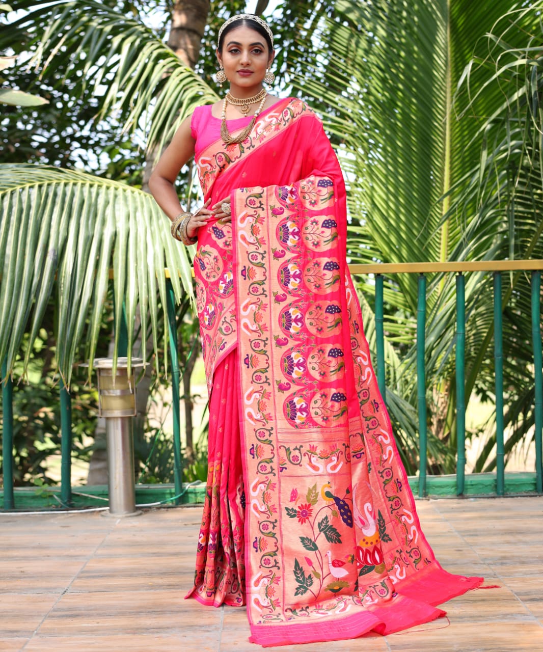 Pure Soft Designer Beautiful Gitanjali Paithani Silk Saree