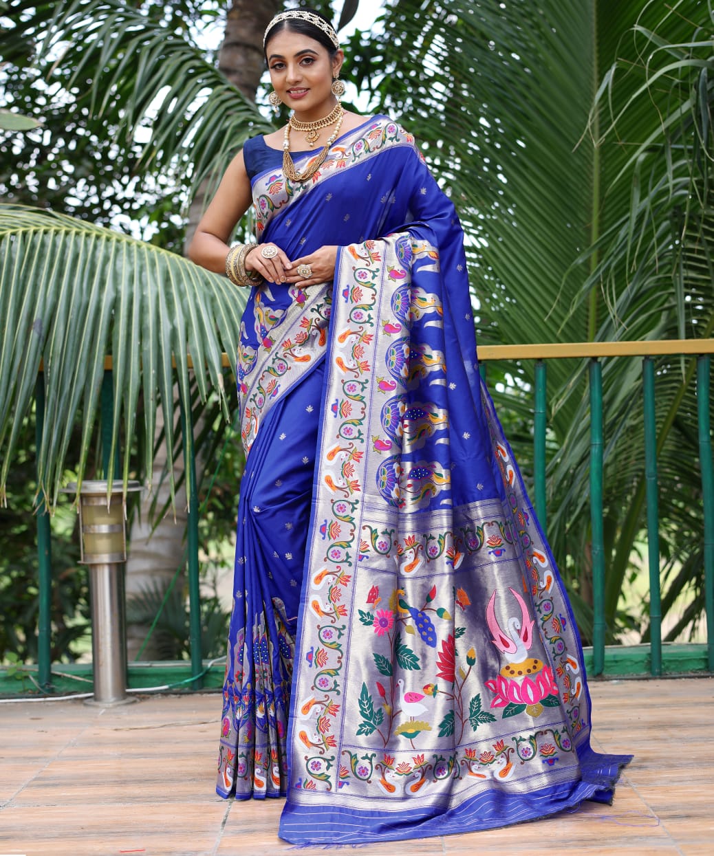 Pure Soft Designer Beautiful Gitanjali Paithani Silk Saree