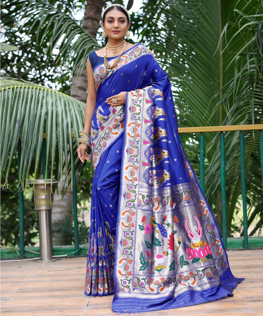 Pure Soft Designer Beautiful Gitanjali Paithani Silk Saree