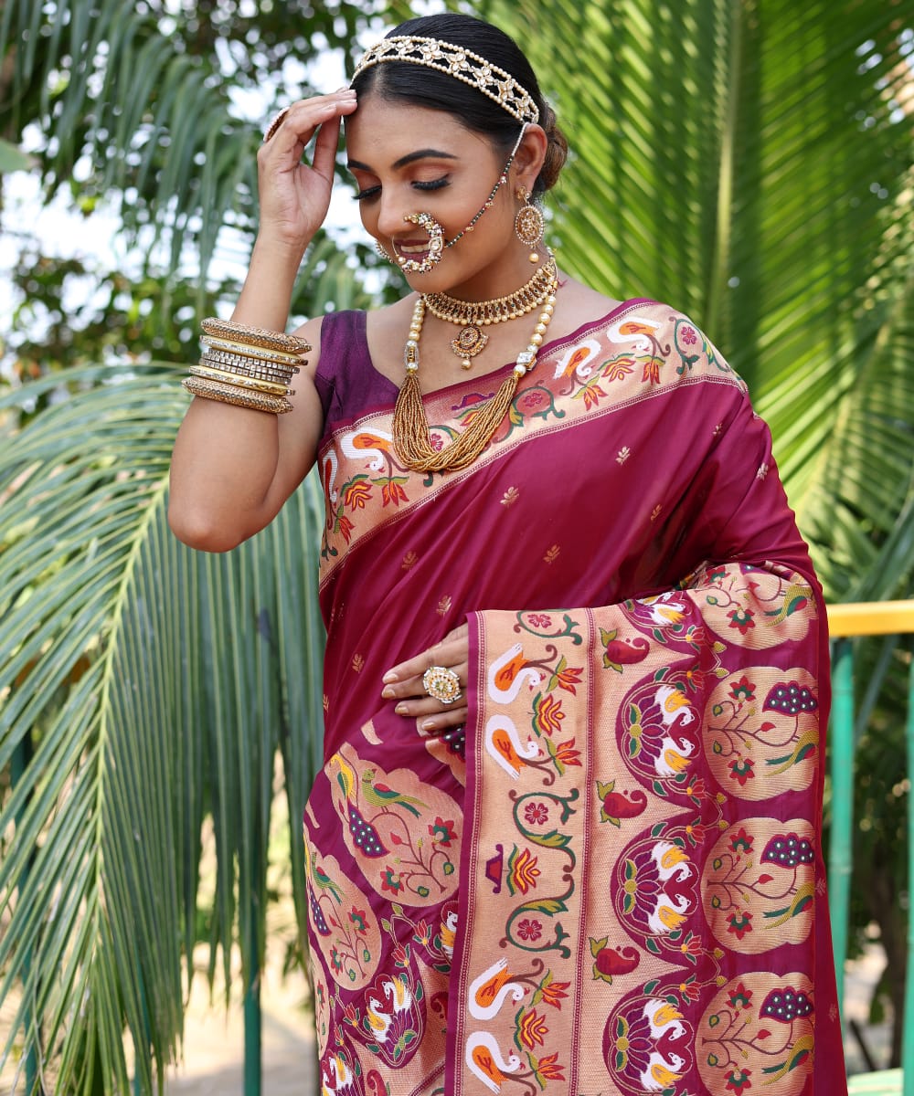 Pure Soft Designer Beautiful Gitanjali Paithani Silk Saree