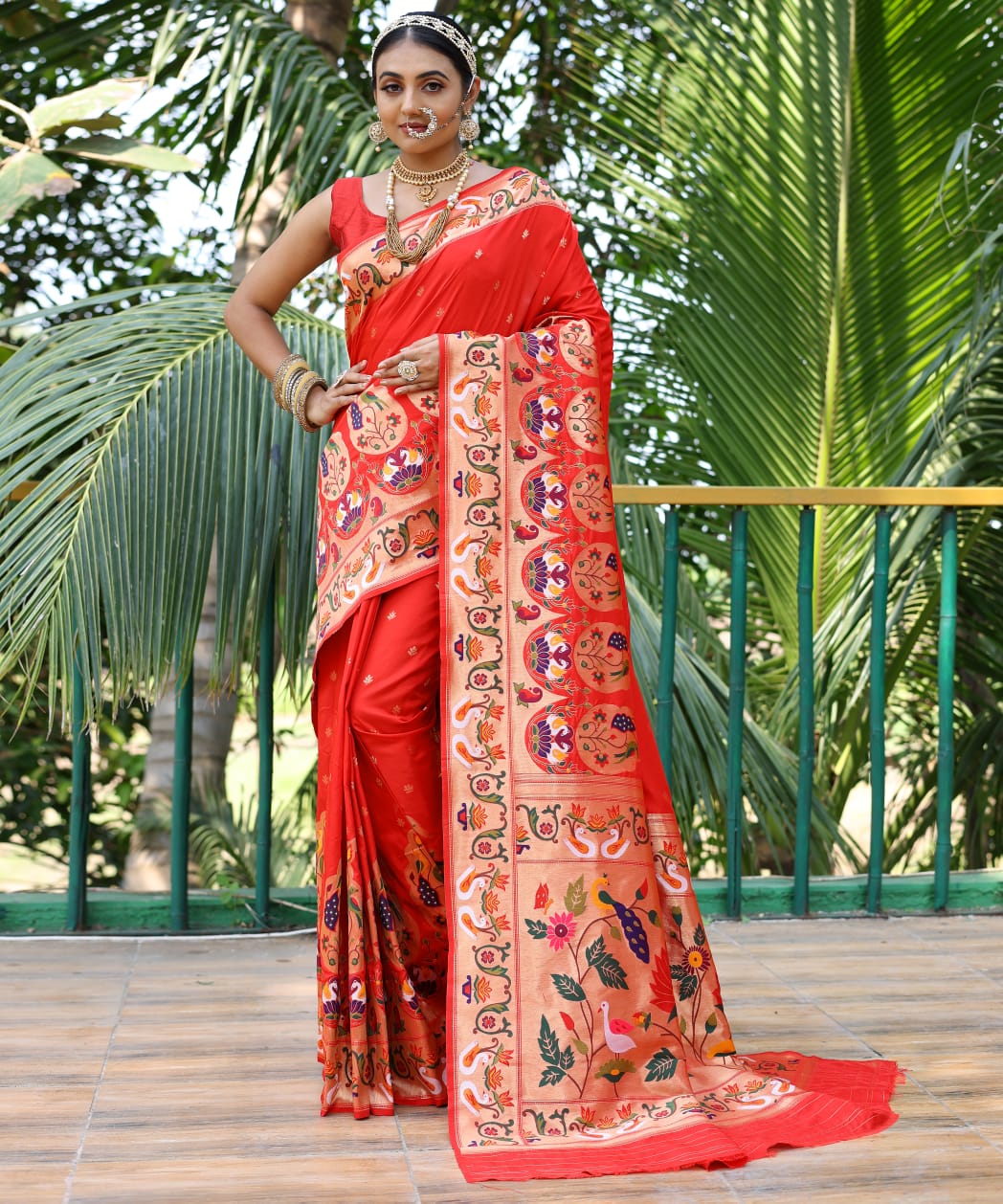 Pure Soft Designer Beautiful Gitanjali Paithani Silk Saree