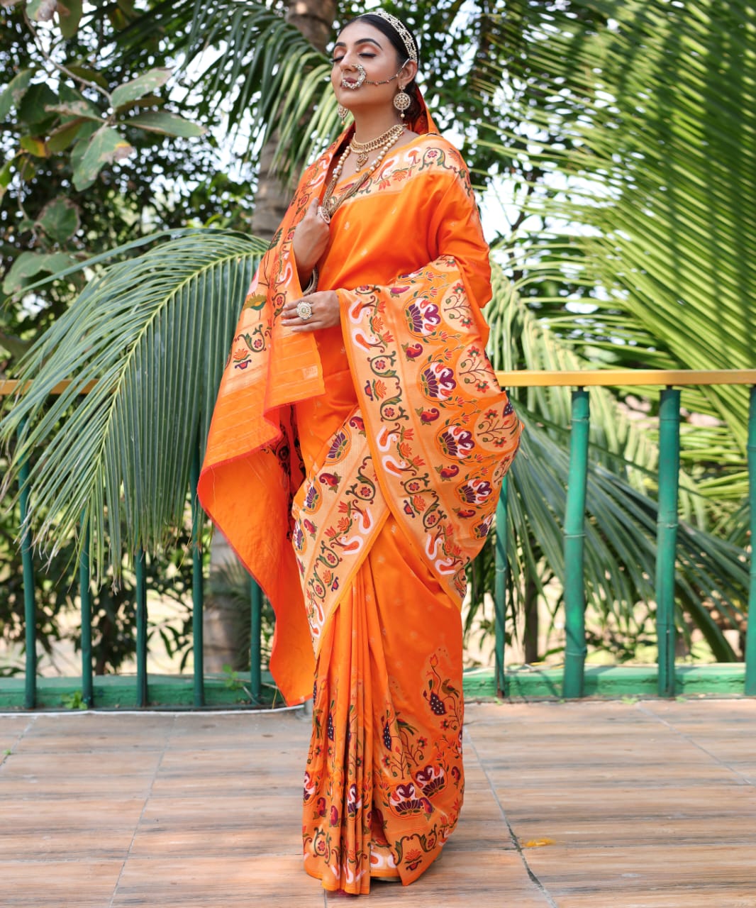 Pure Soft Designer Beautiful Gitanjali Paithani Silk Saree