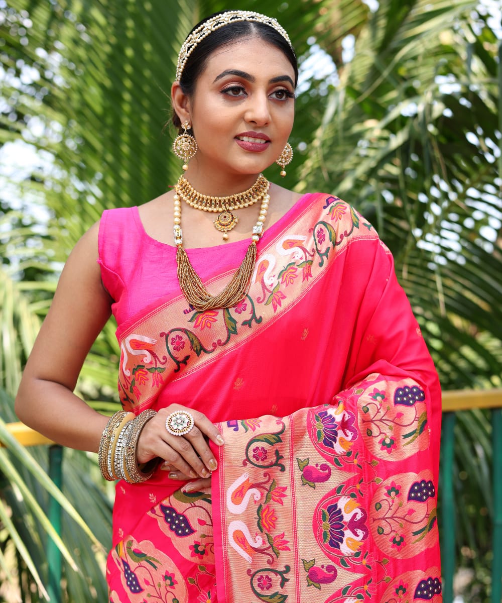Pure Soft Designer Beautiful Gitanjali Paithani Silk Saree