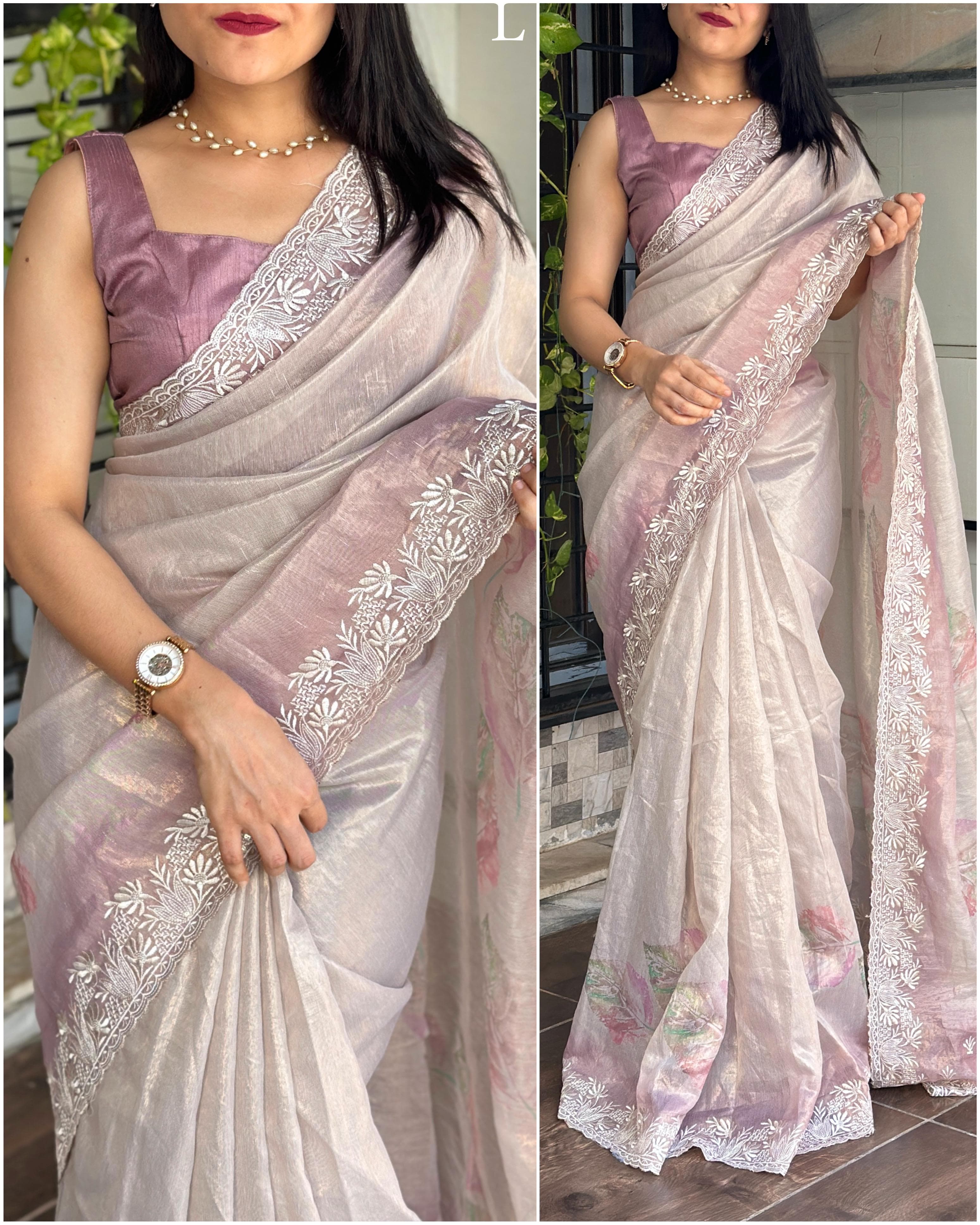 Beautiful Designer Pure Soft Organza Saree