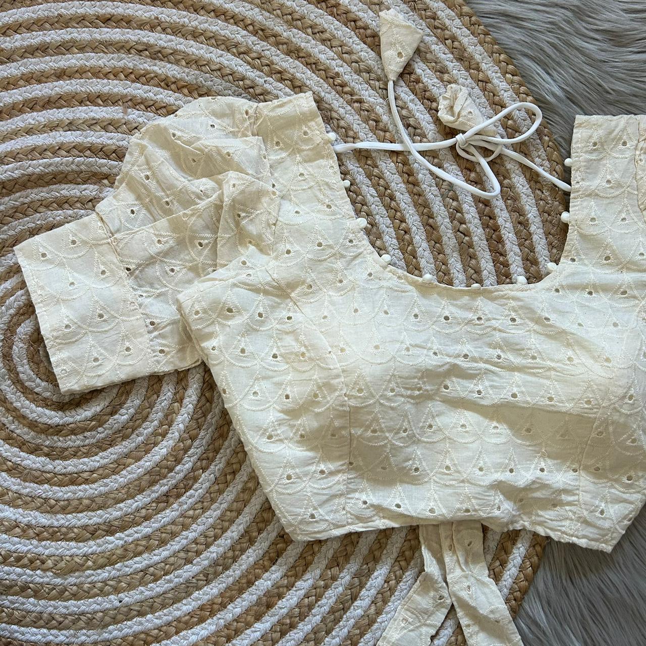 Beautiful Designer Pure Cotton Hakoba Blouse