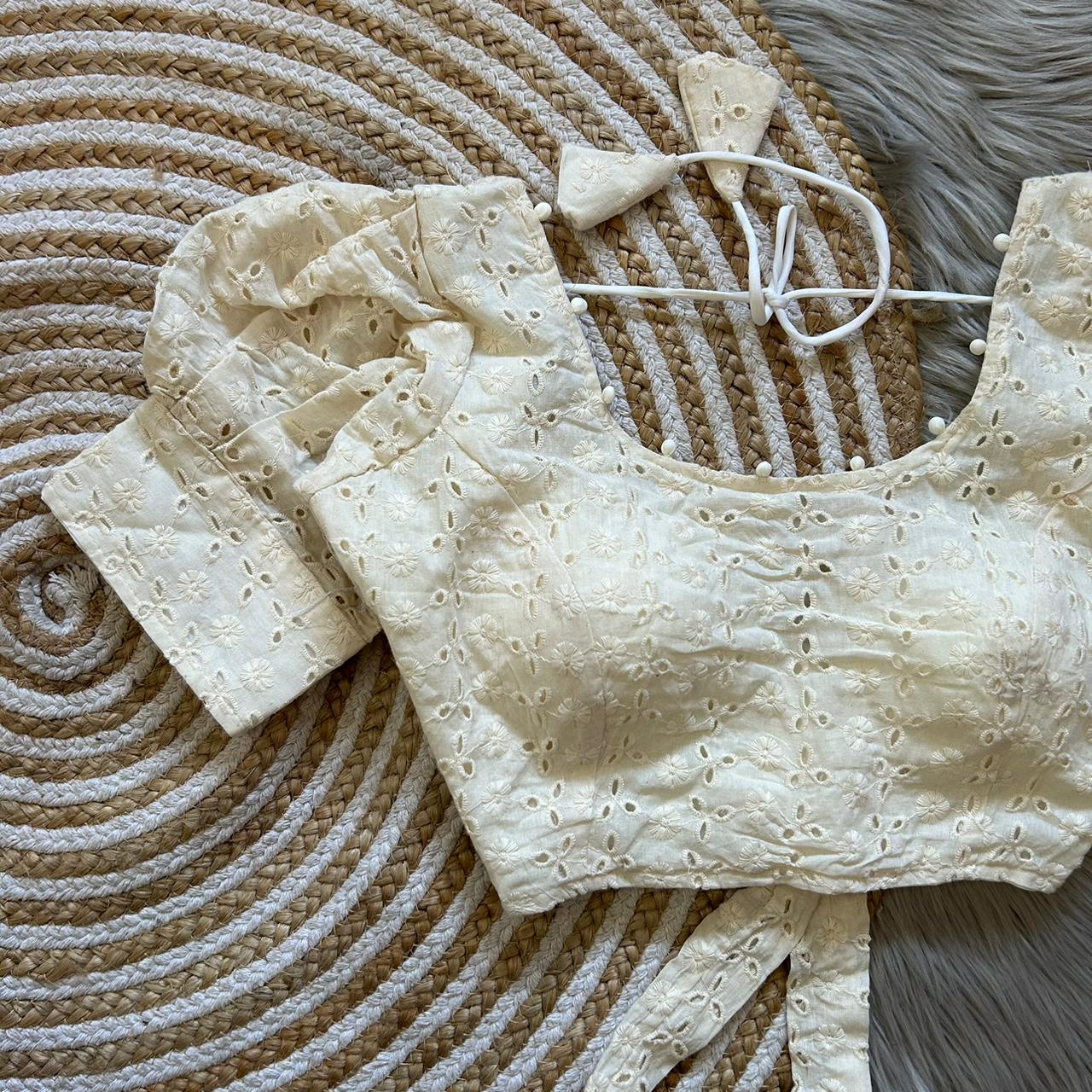 Beautiful Designer Pure Cotton Hakoba Blouse