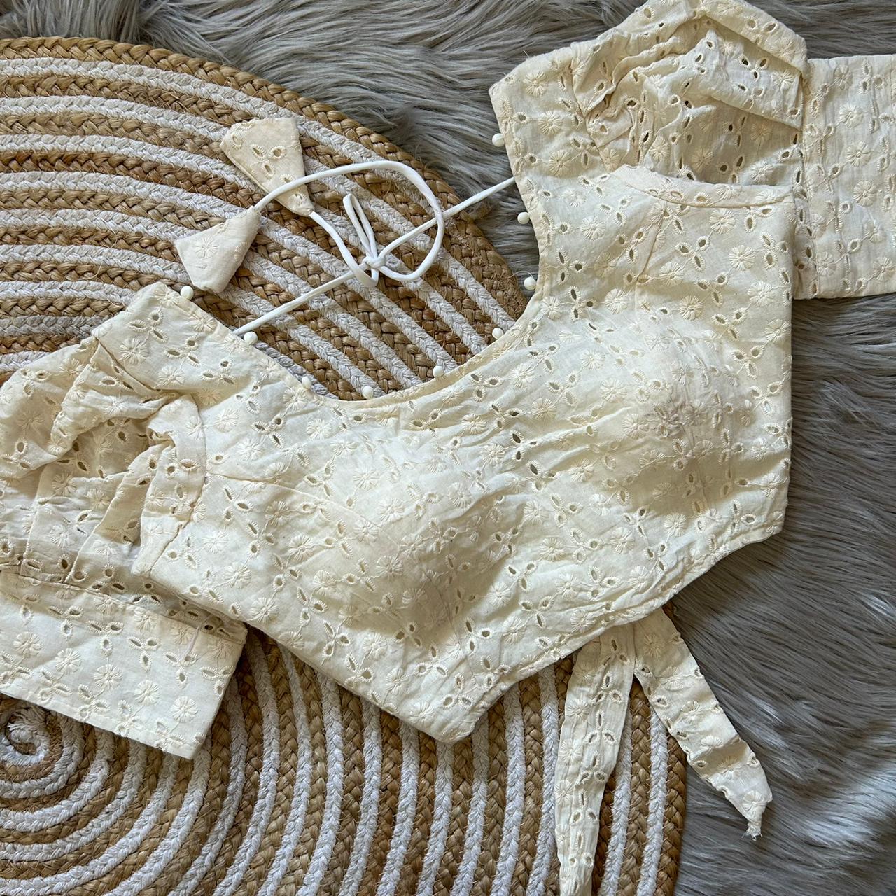 Beautiful Designer Pure Cotton Hakoba Blouse