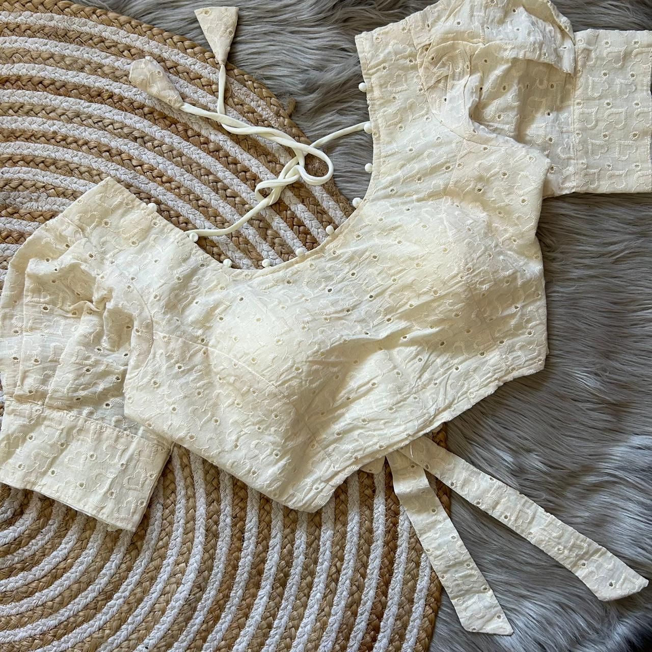 Beautiful Designer Pure Cotton Hakoba Blouse