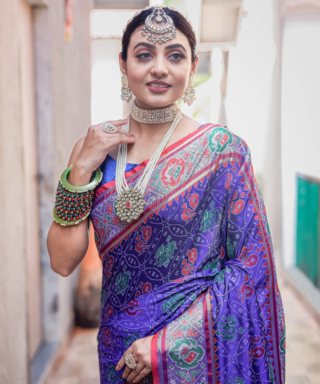 Beautiful Designer Pure Soft Rutuja Meenakari Patola Silk Saree