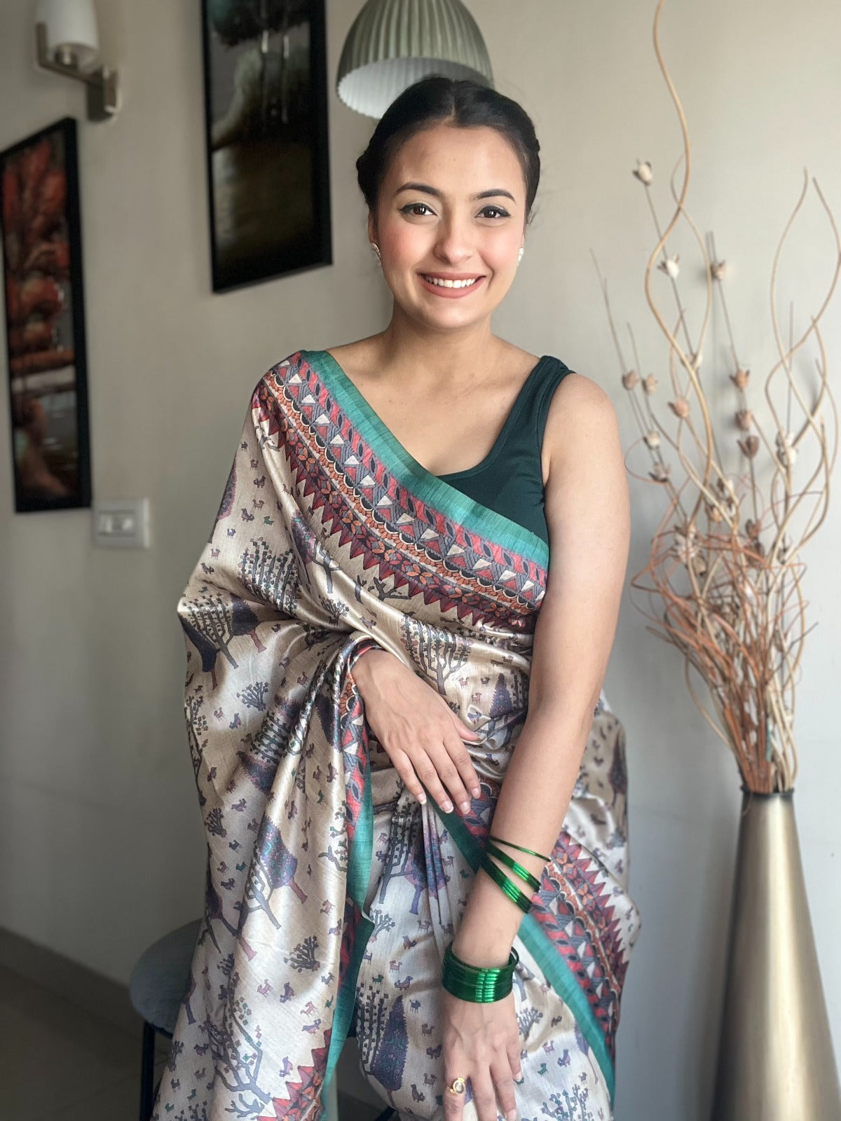 Beautiful Designer Prerna Pure Soft Silk Saree With kantha Thread Work