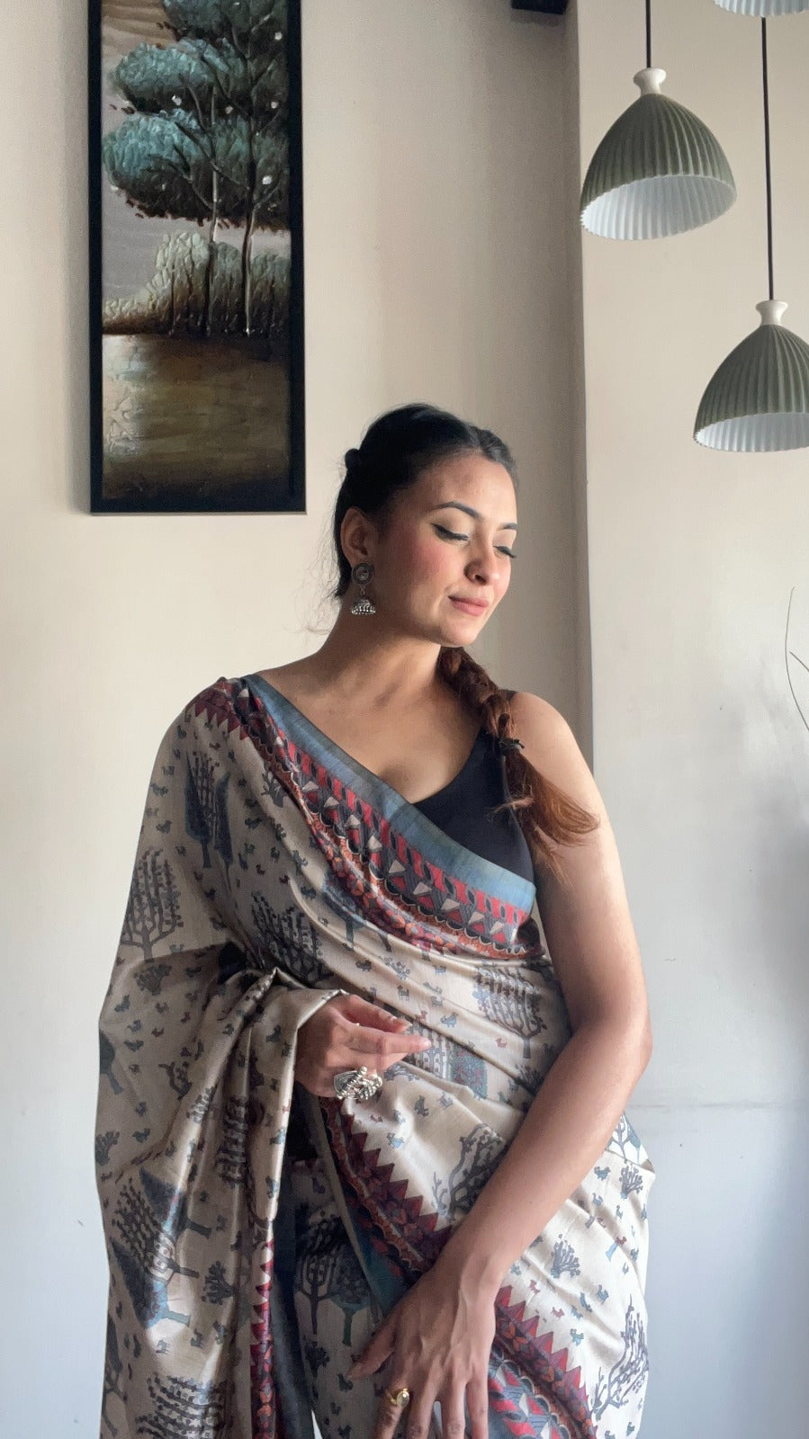 Beautiful Designer Prerna Pure Soft Silk Saree With kantha Thread Work